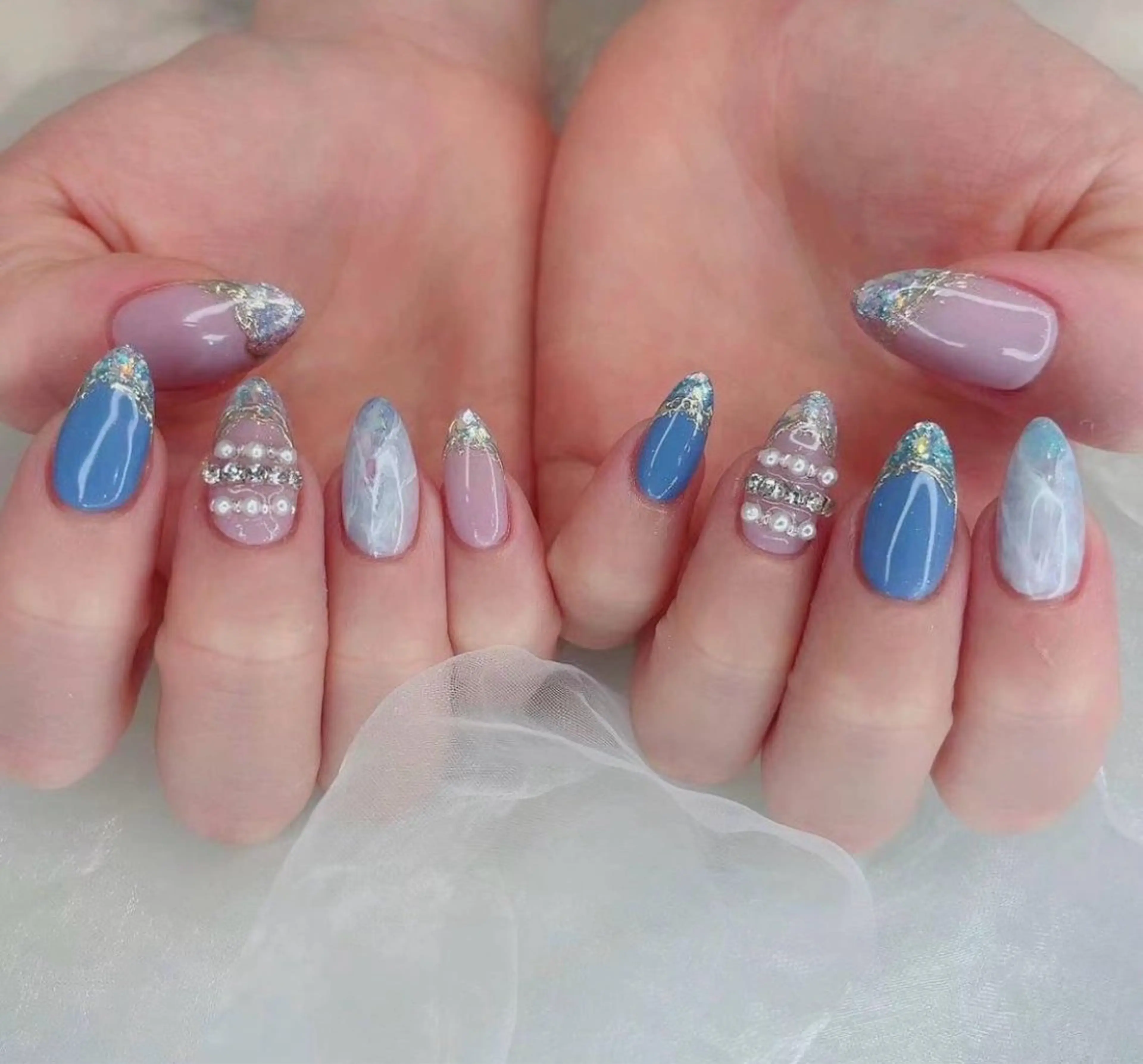 ネイル アートネイル フットネイル ジェルネイル ハート マグネットネイル My nail所属・babarla Nailのネイルデザイン