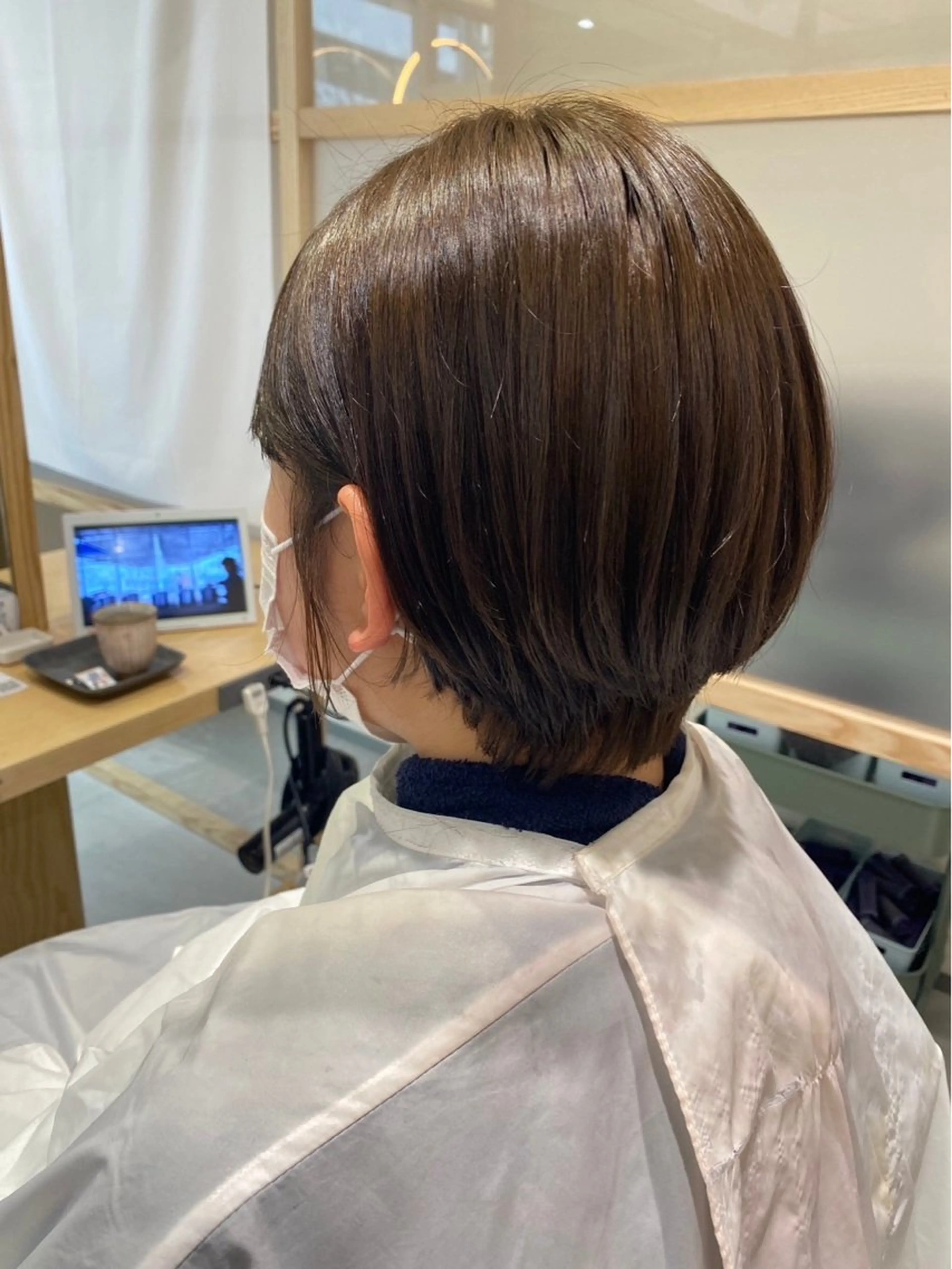 ショート カット ヘアカラー spinhair荻野 莉帆のヘアスタイル