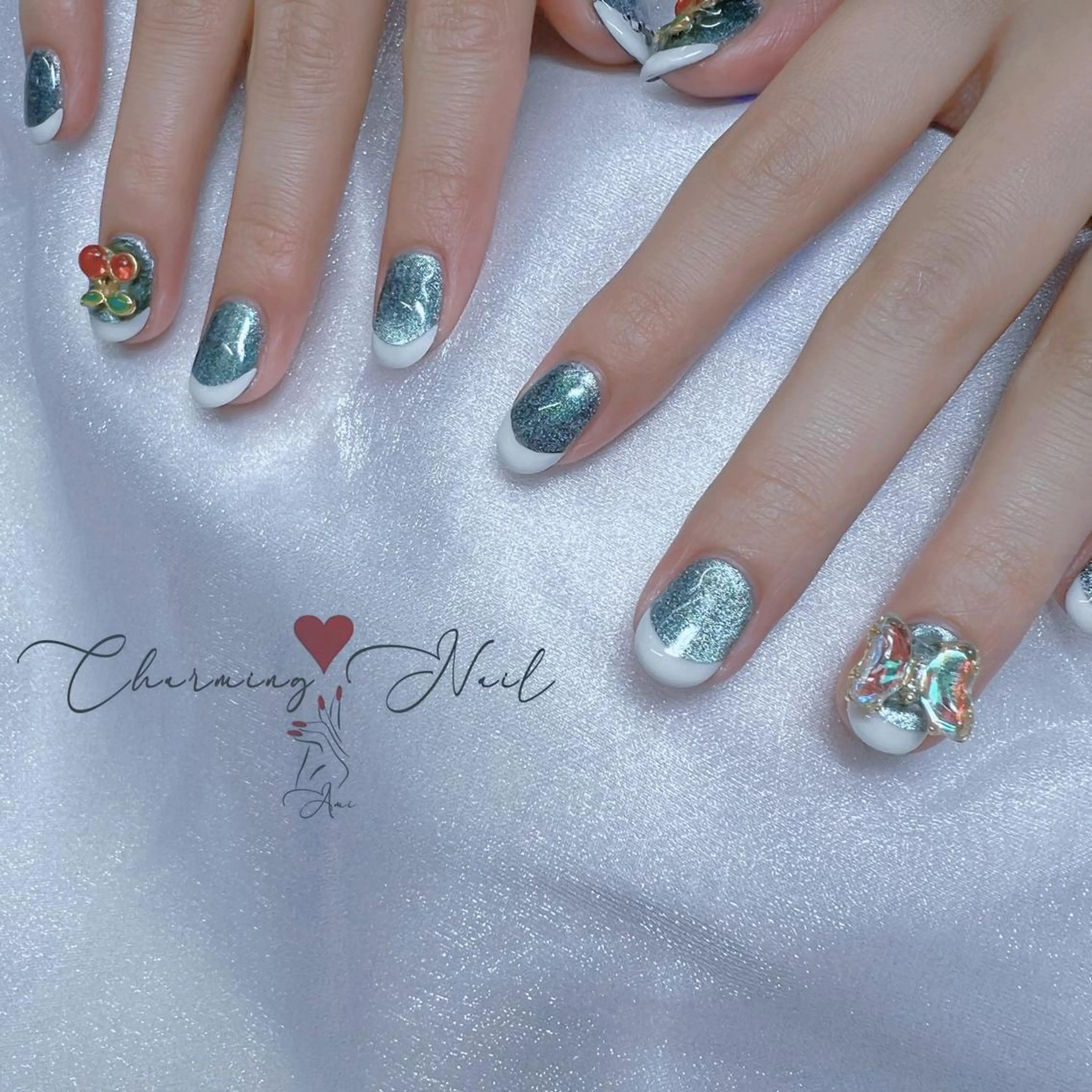 ネイル アートネイル フレンチネイル ジェルネイル キラキラネイル Charming❤️Nail所属・Nailist Amiのその他イメージ