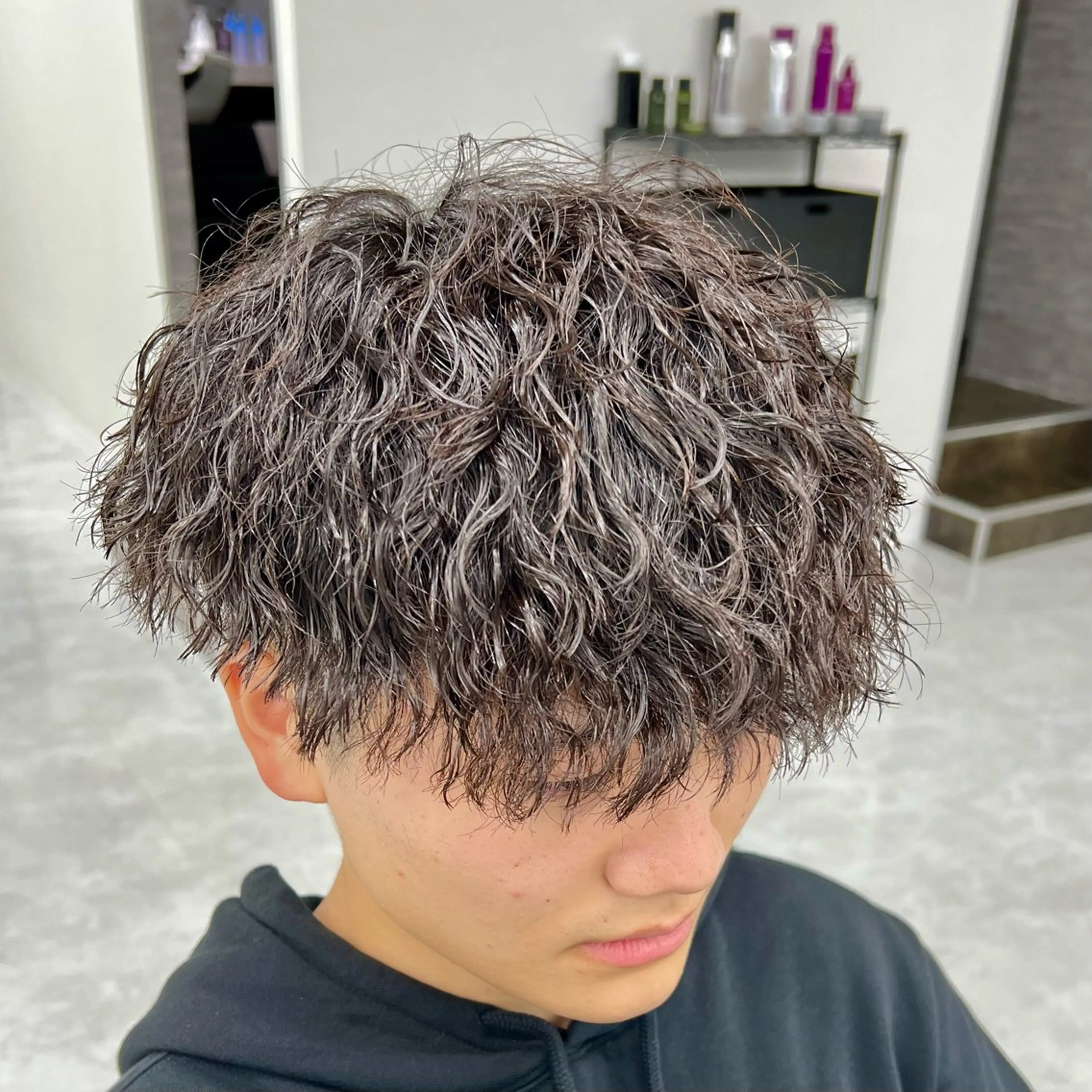 ショート パーマ メンズ カット パーマ メンズカット/波巻き TAKUMAのヘアスタイル