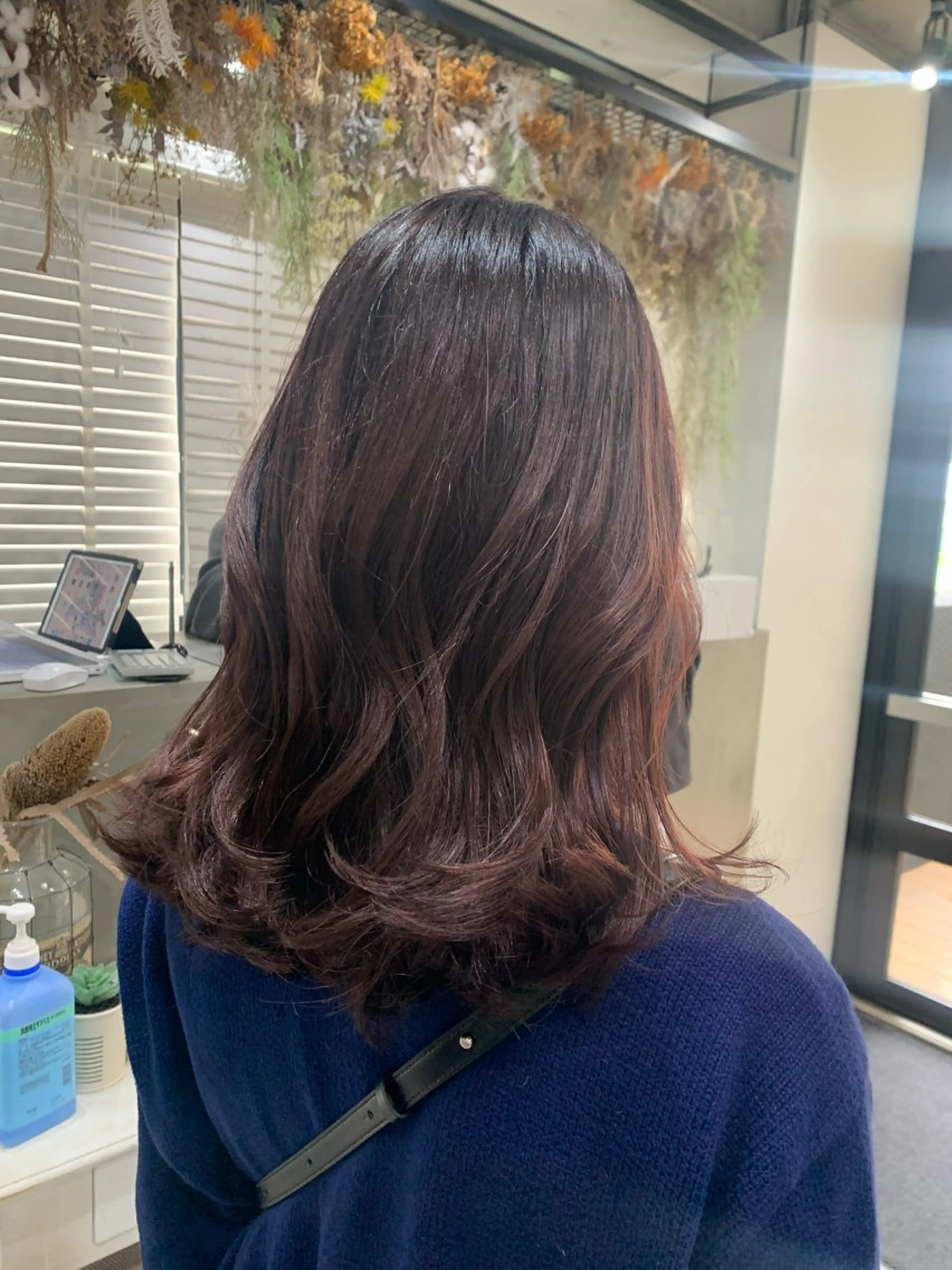 ミディアム カラー ヘアアレンジ kei﹏ ﹏ ✄ zina博多のヘアスタイル