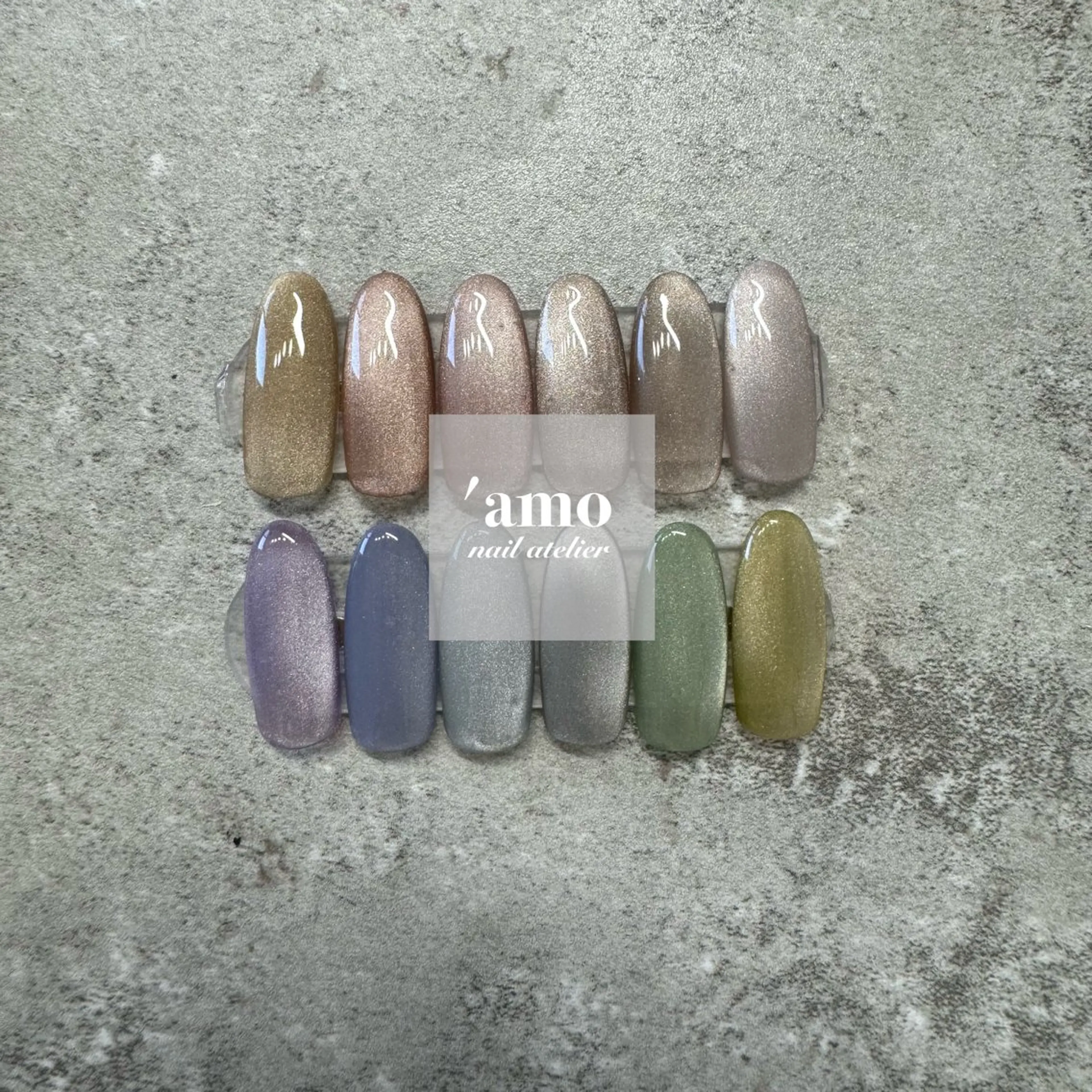 ネイル マグネットネイル 'amo nail atelierのネイルデザイン
