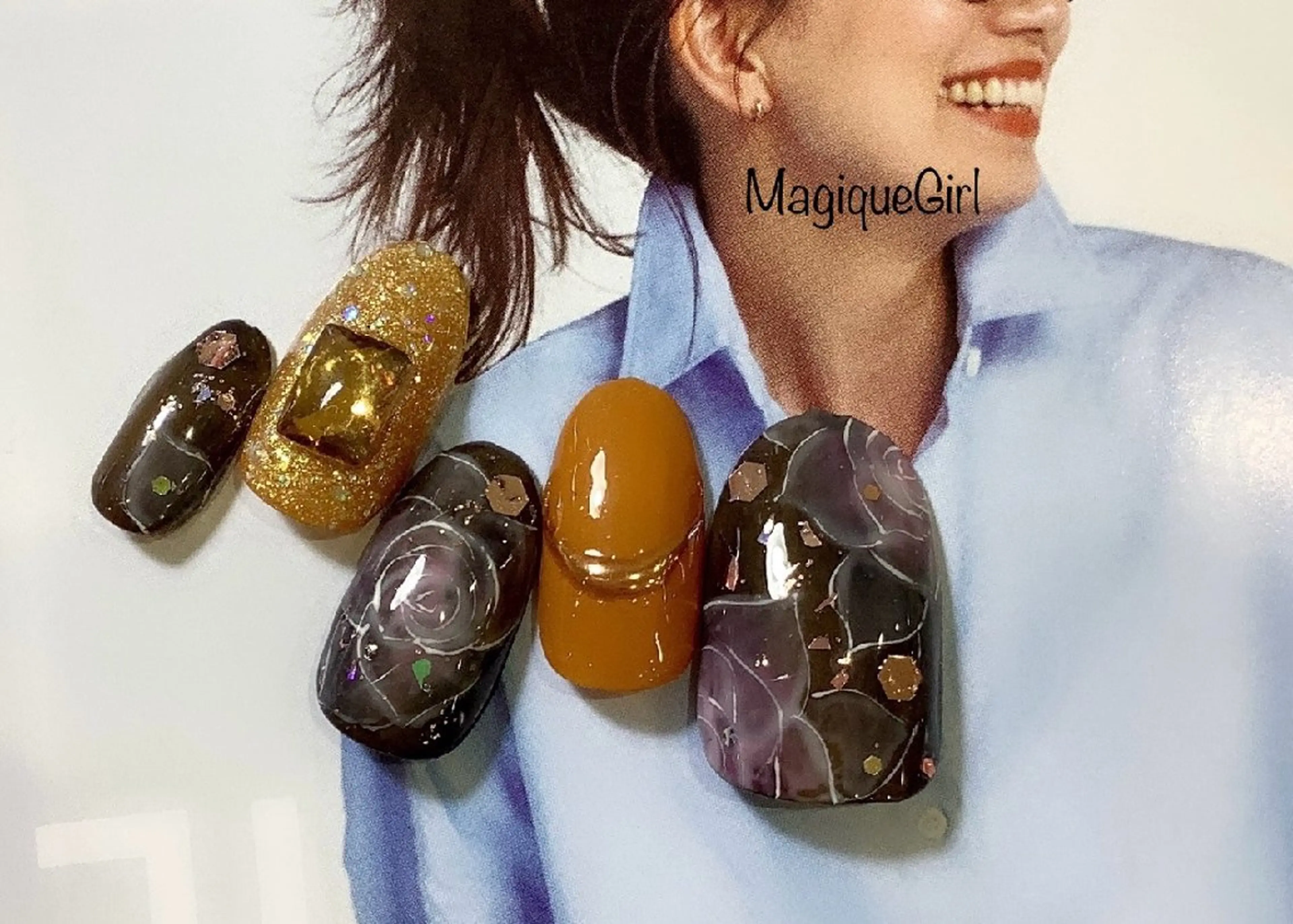 ネイル ハンドネイル Magique Girlのネイルデザイン