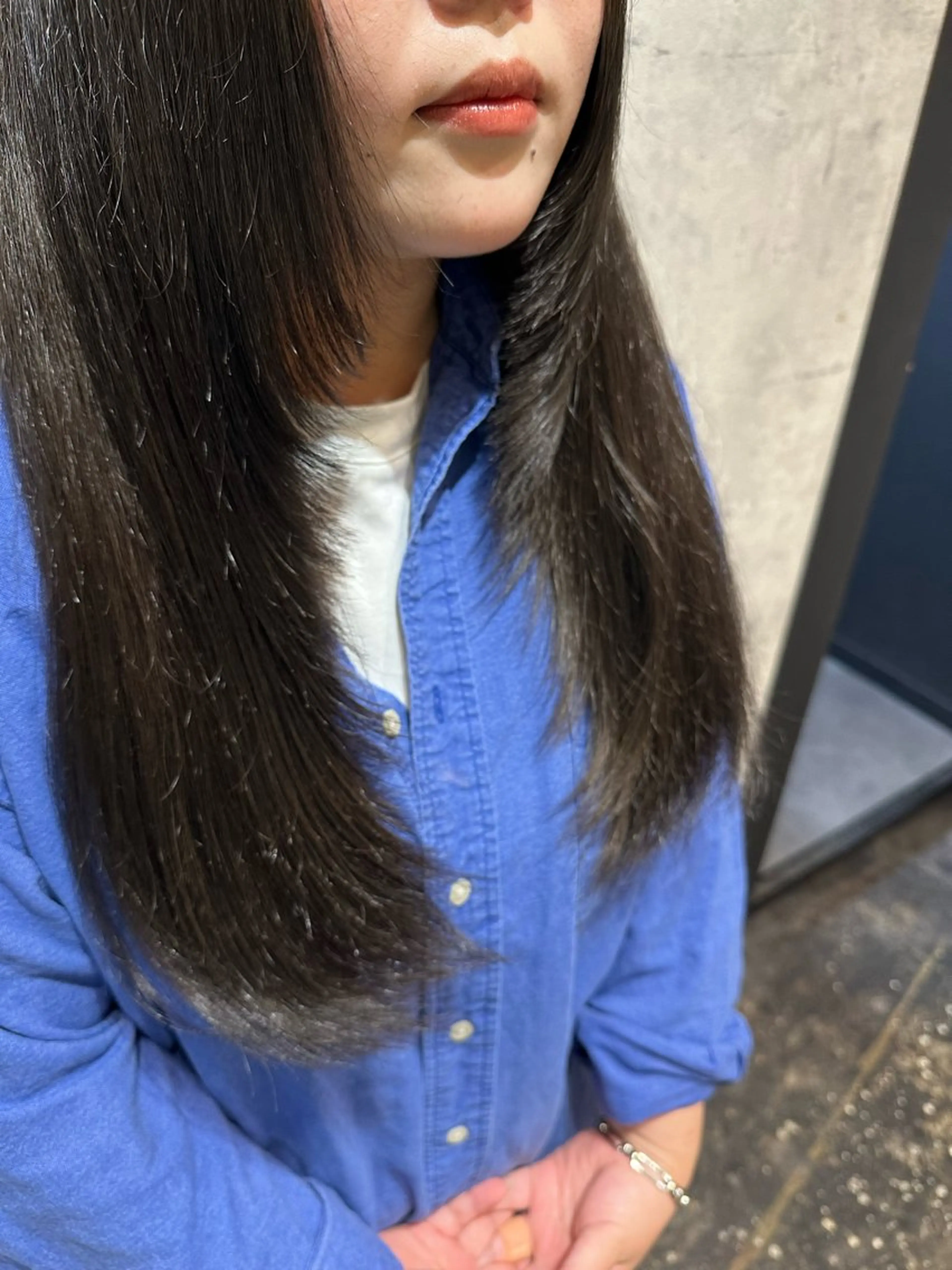 ロング 顔まわりレイヤー レイヤーカット カット N(a)INE.（ナイン）所属・SAKI/時短セット /レイヤーカット♥️のヘアスタイル