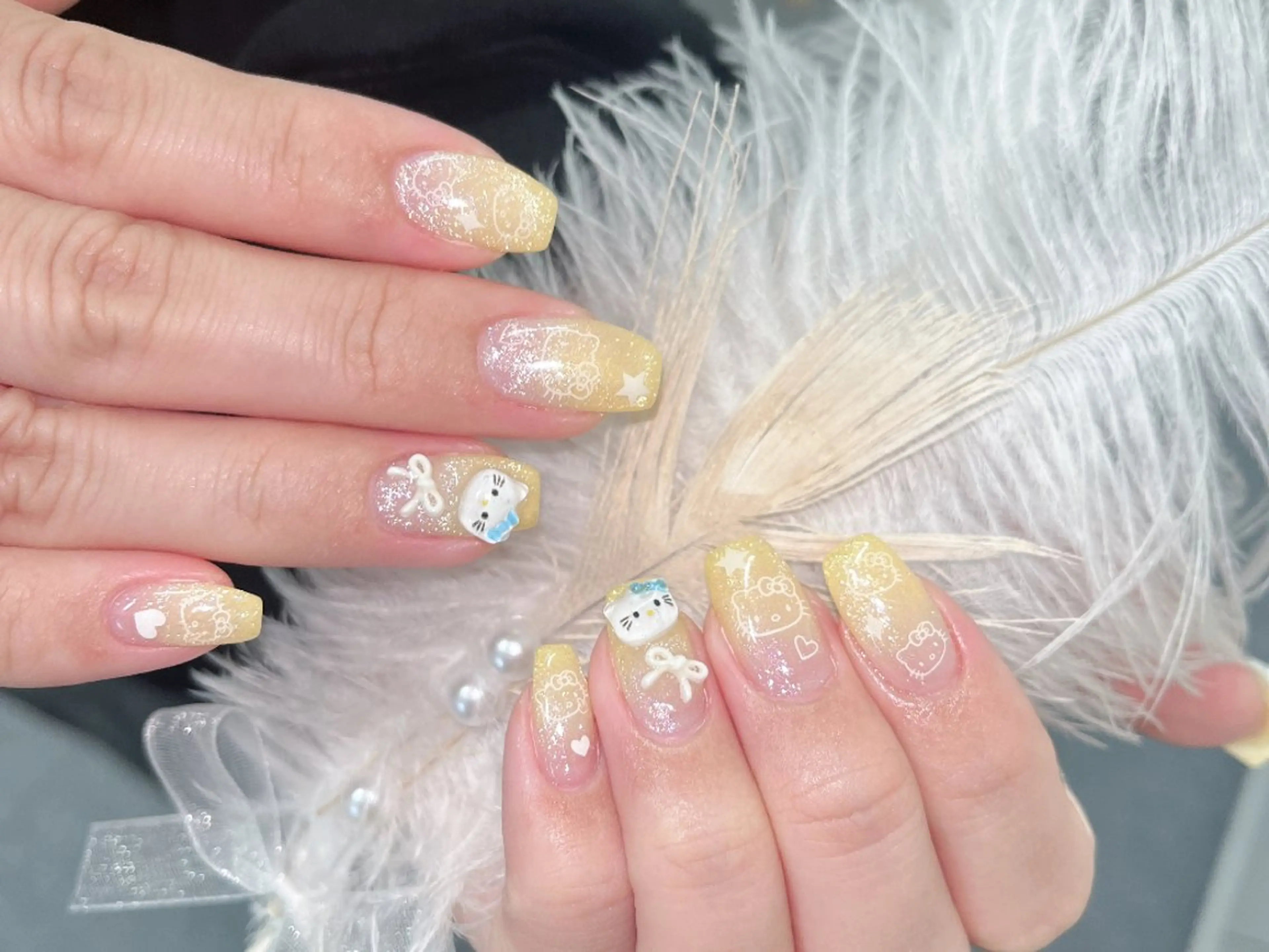 アイブロウ グロー ネイルのネイルデザイン