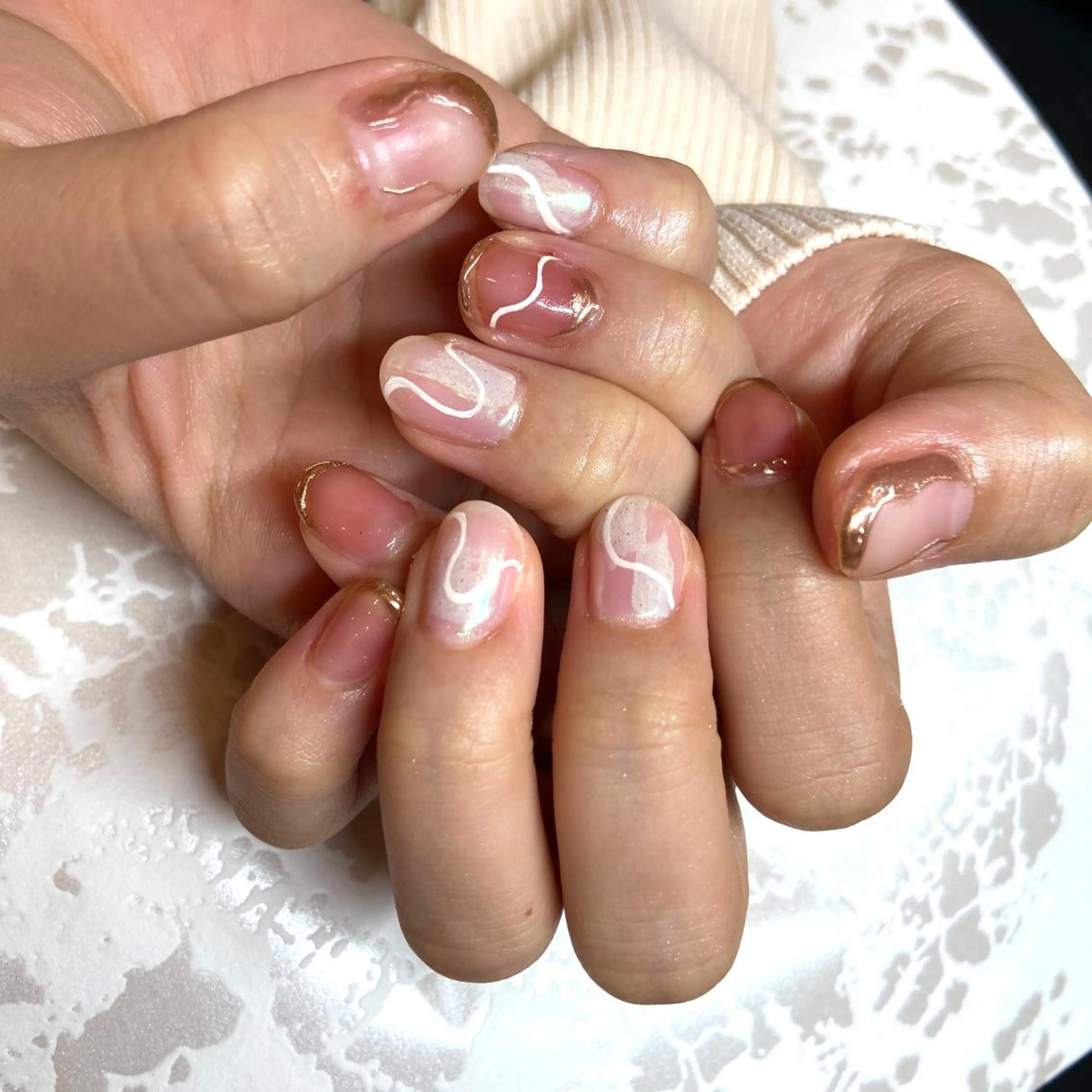 ネイル ニュアンスネイル ハンドネイル nailbios所属・nailbios .tomo.のネイルデザイン
