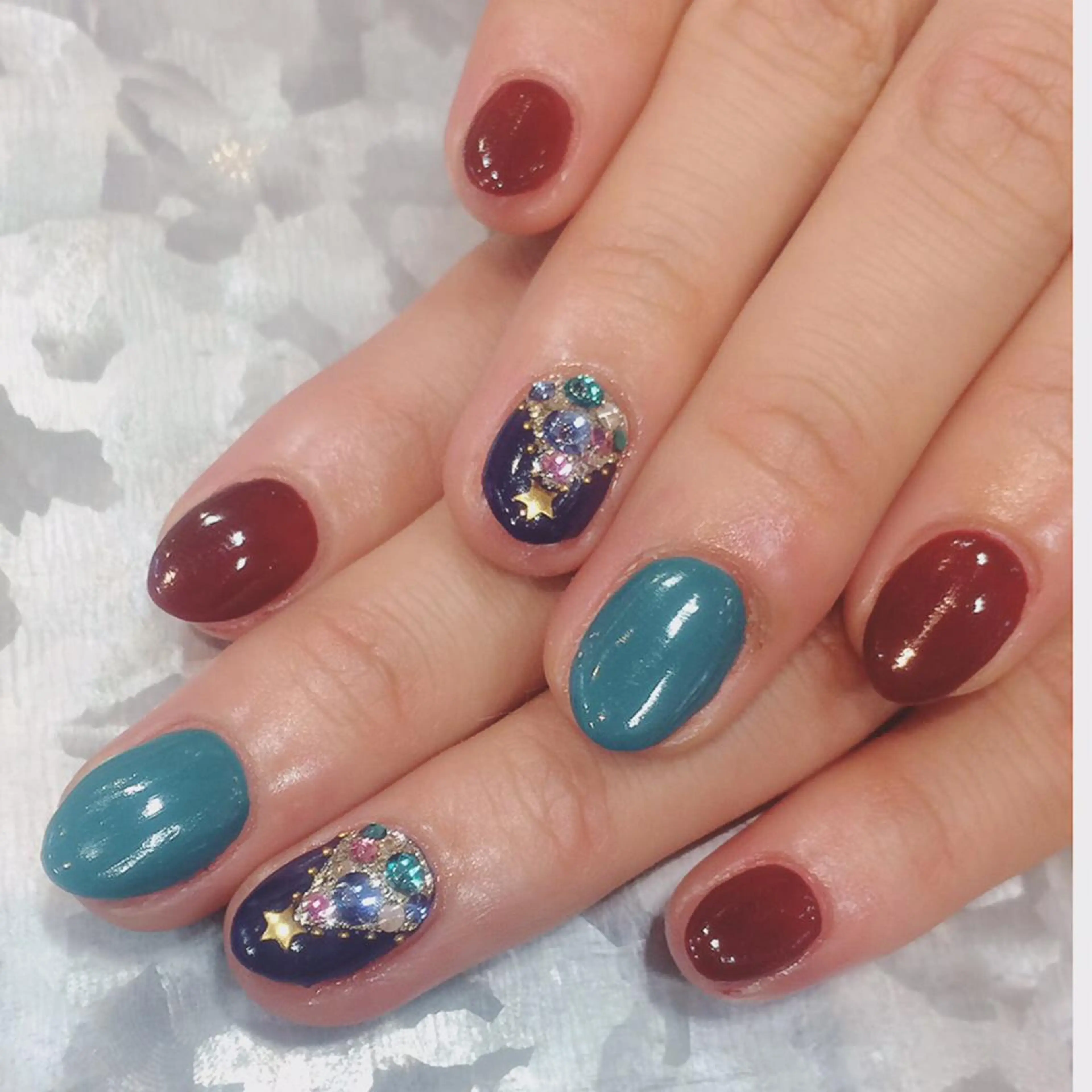 ネイル 冬ネイル クリスマス meteor nail所属・meteor nailのネイルデザイン