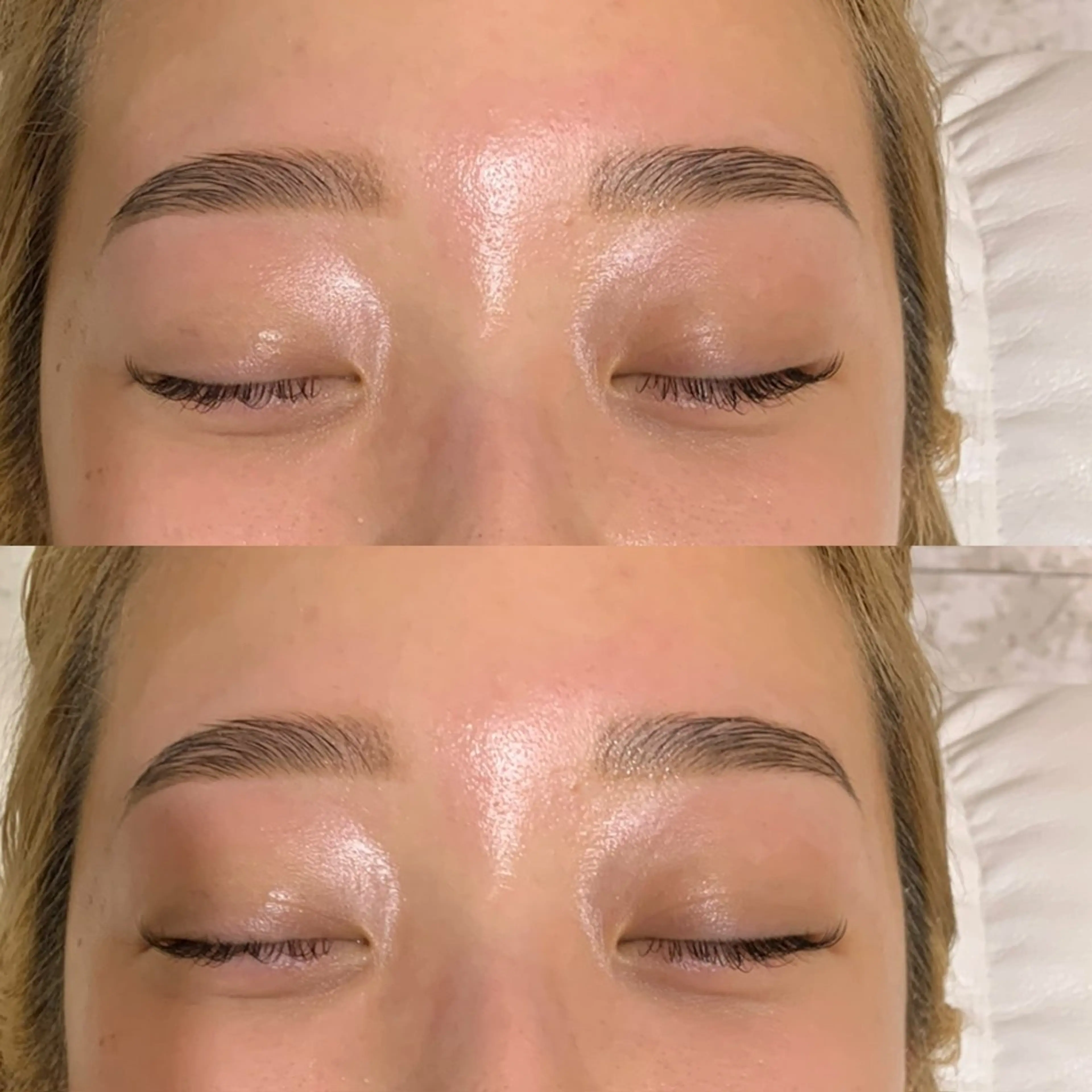 眉毛の毛流れ矯正の写真