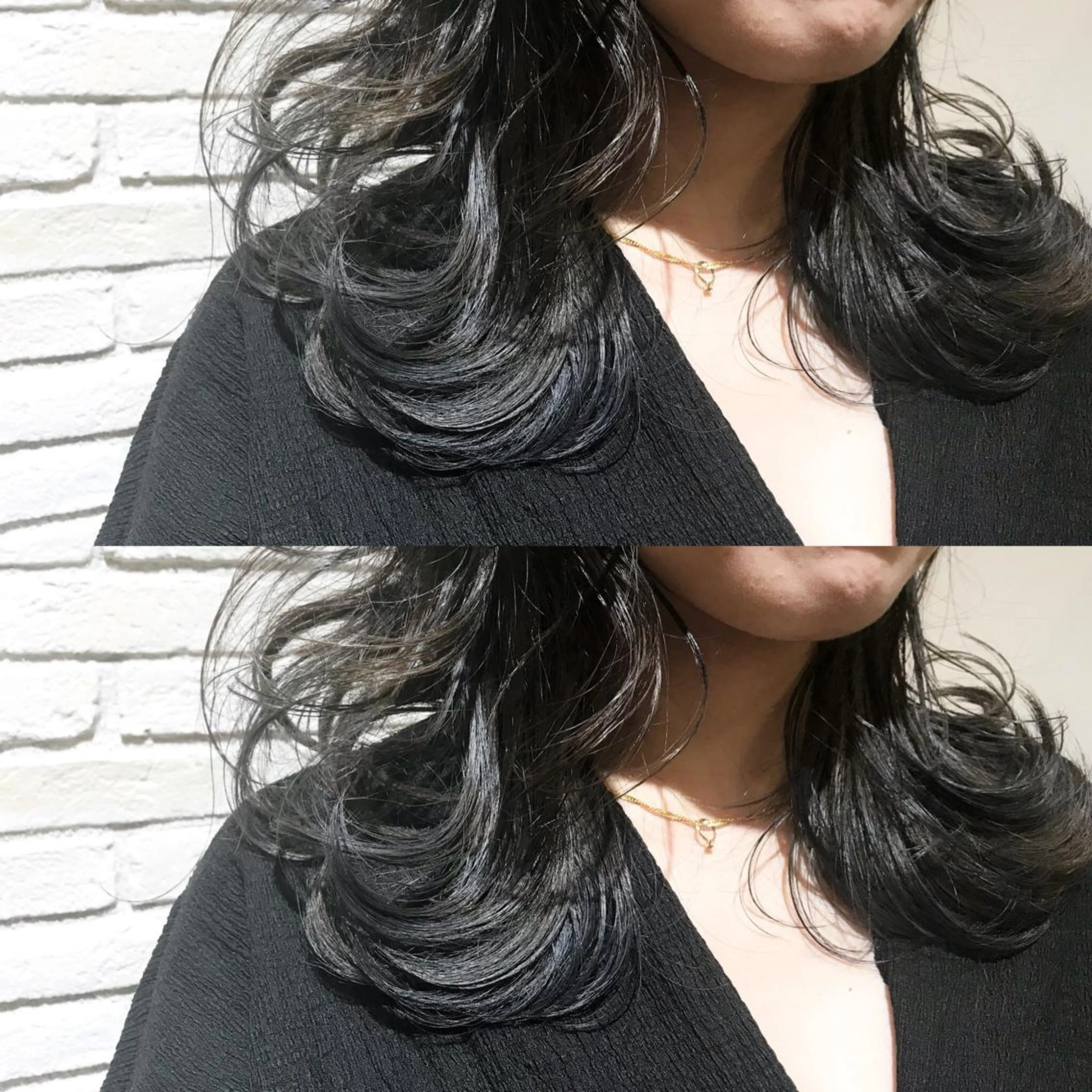 ミディアム カラー シールエクステ⭐️ オオミタクヤのヘアスタイル