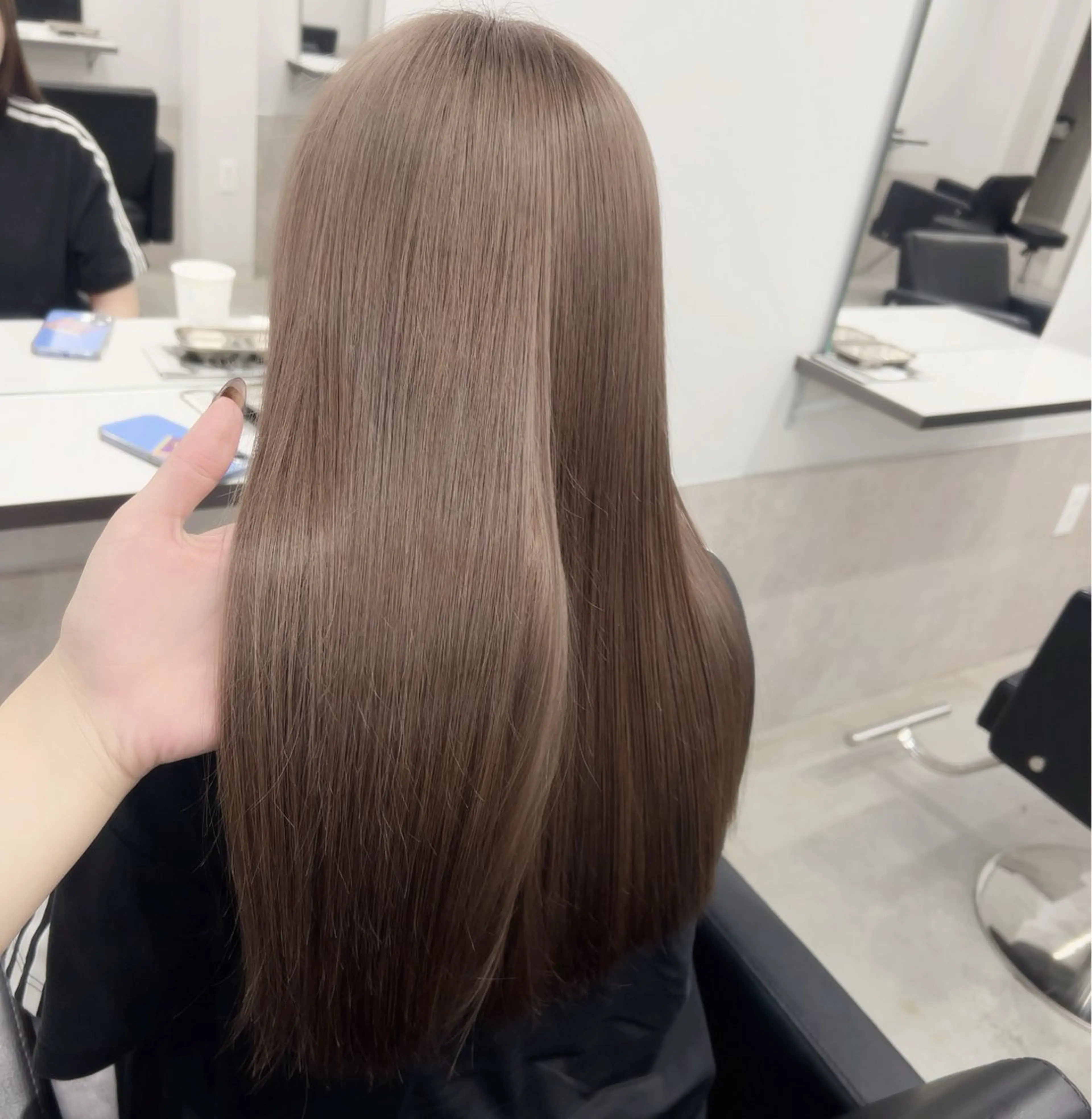 カラー 透明感カラー ヘアカラー GiseL さあや博多ハイトーンのヘアスタイル