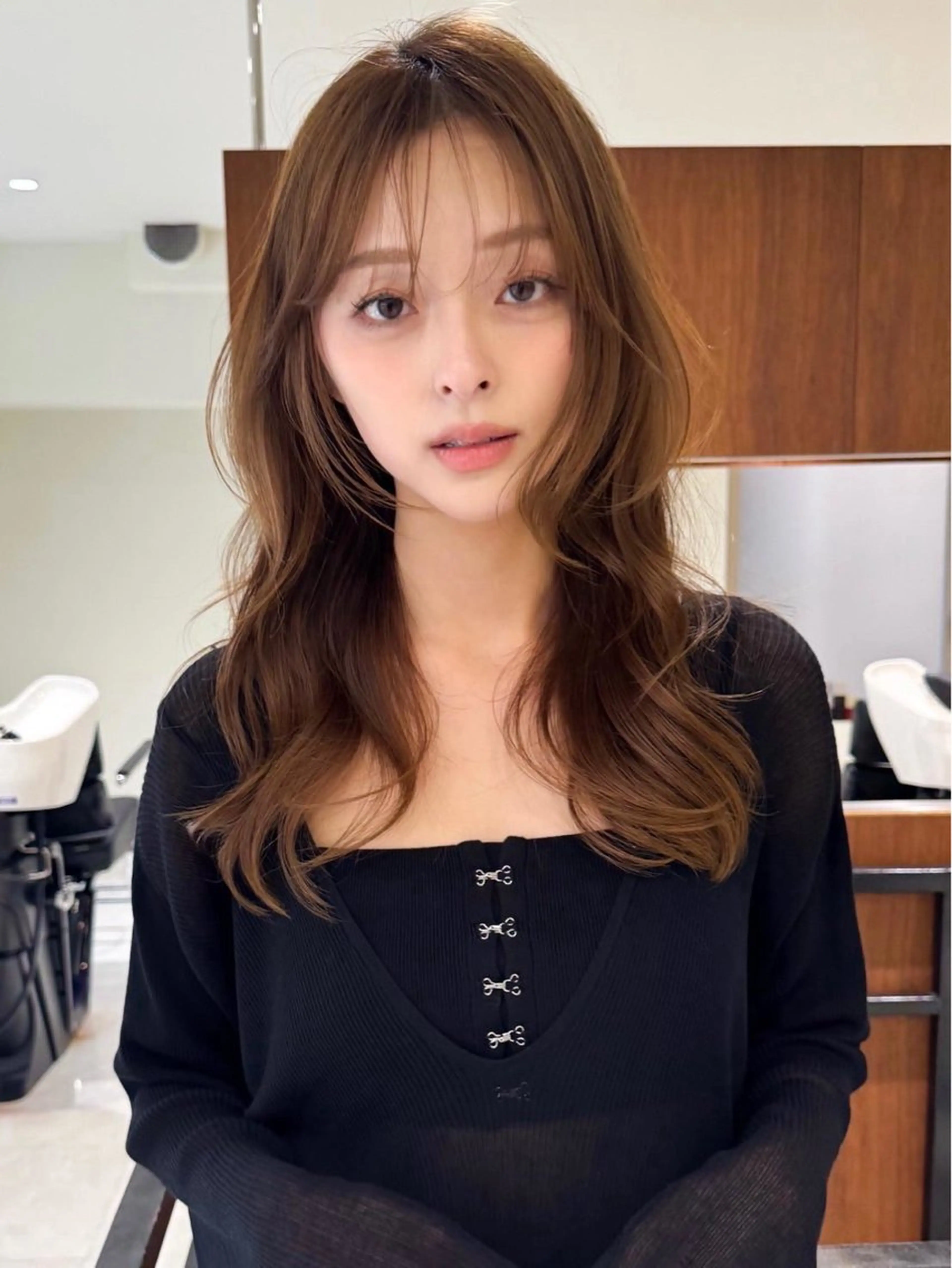 ロング カラー ヘアカラー ✨レイヤーカット/透 名感カラー特化✨のヘアスタイル