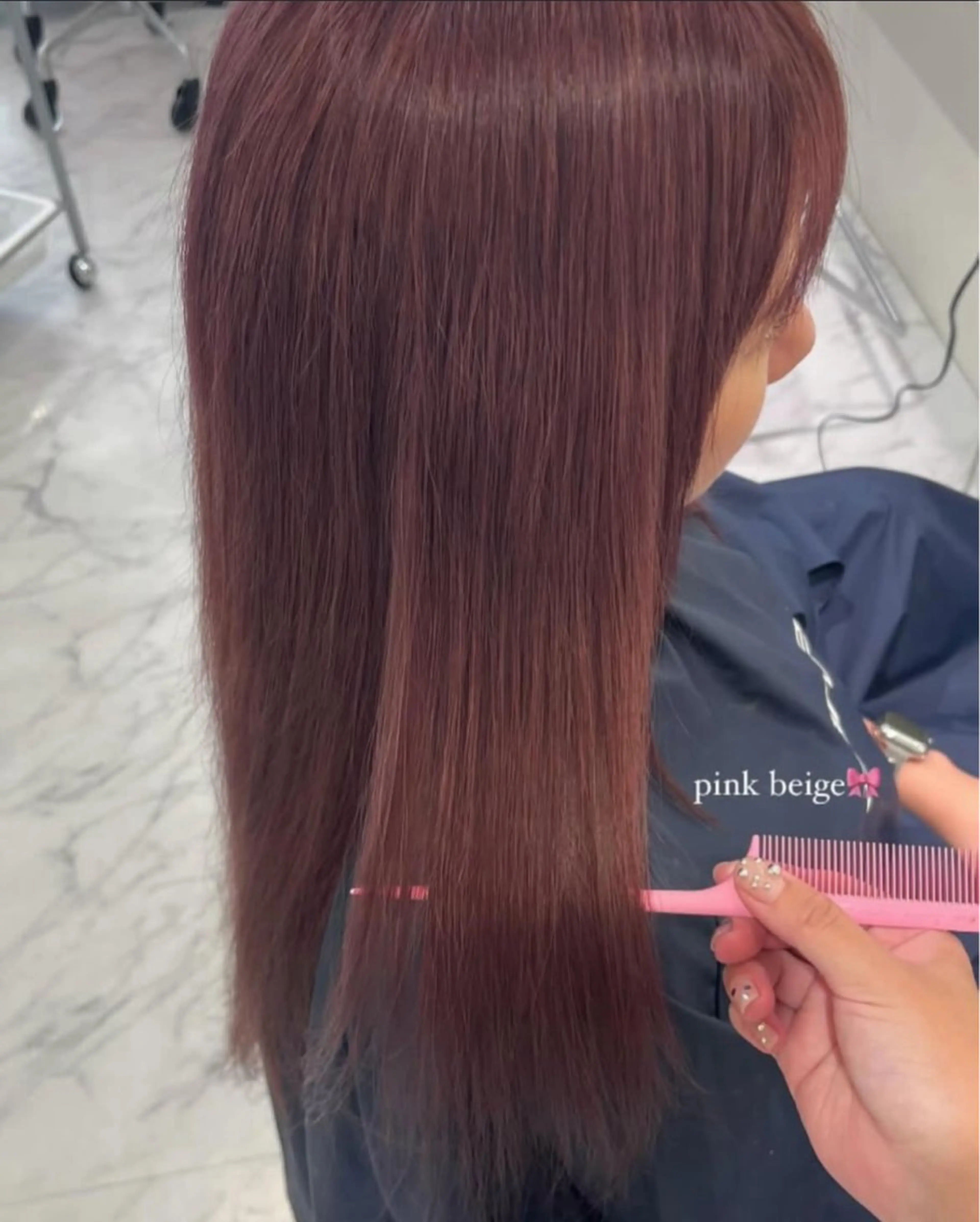 ロング カラー ヘアカラー ParveMix 🌝🫧山本 玲南のヘアスタイル