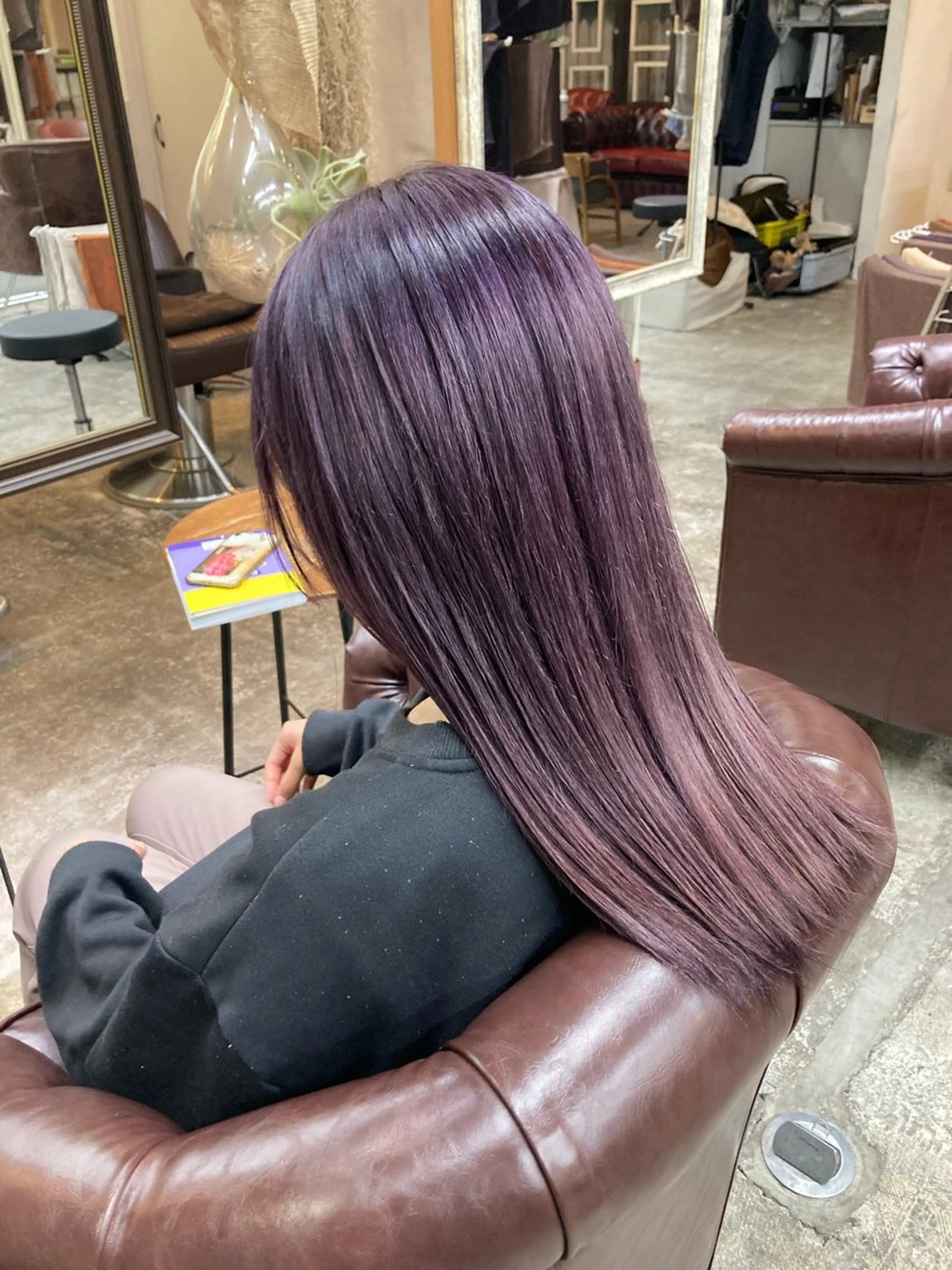 ロング カラー ラベンダーカラー ヘアカラー 新田龍之輔 →メンズ／派手髪のヘアスタイル