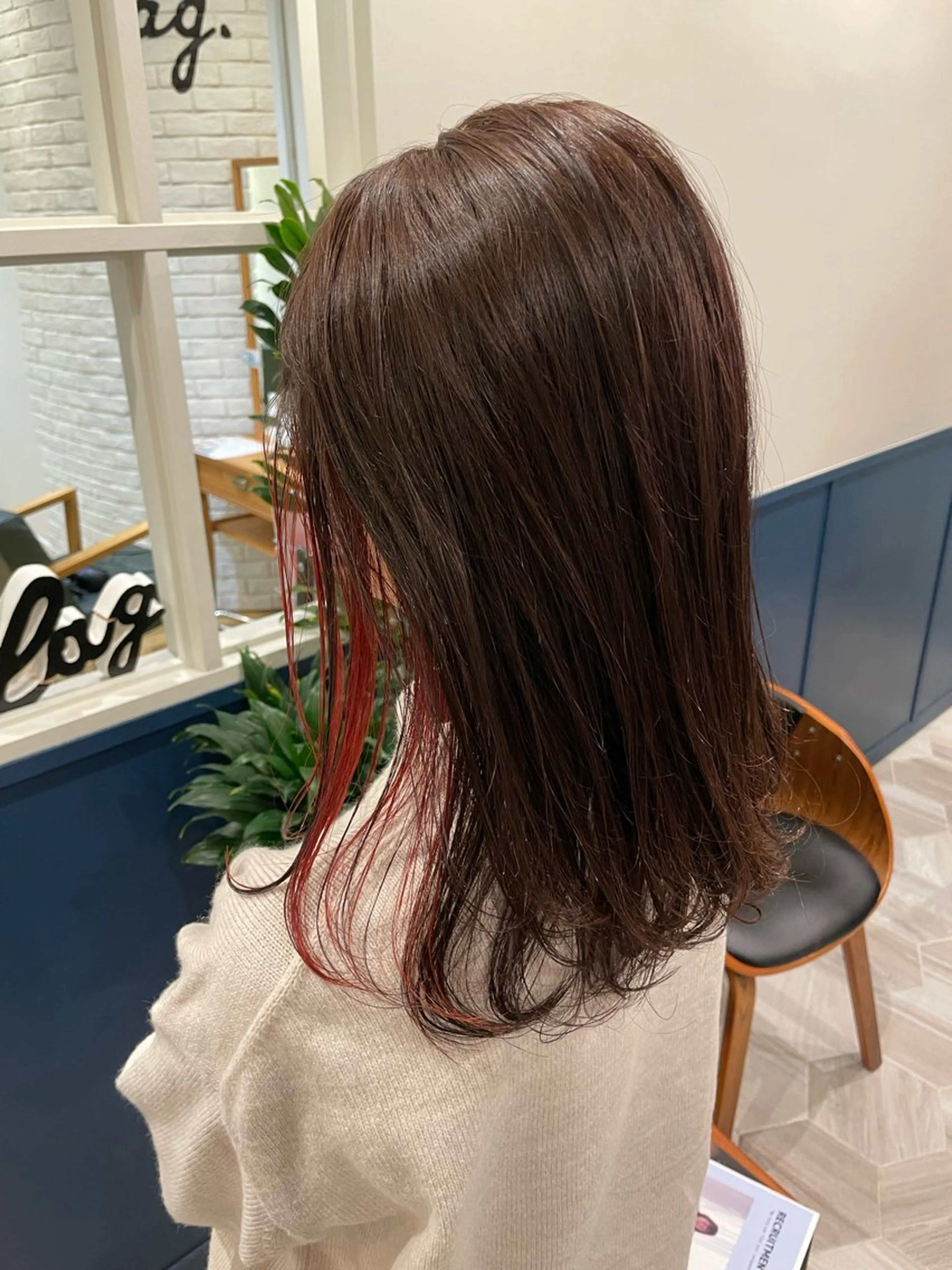 セミロング ヘアカラー トリートメント lag by  シゲルカットクラブ　神田久志本店所属・清原 佳乃のヘアスタイル