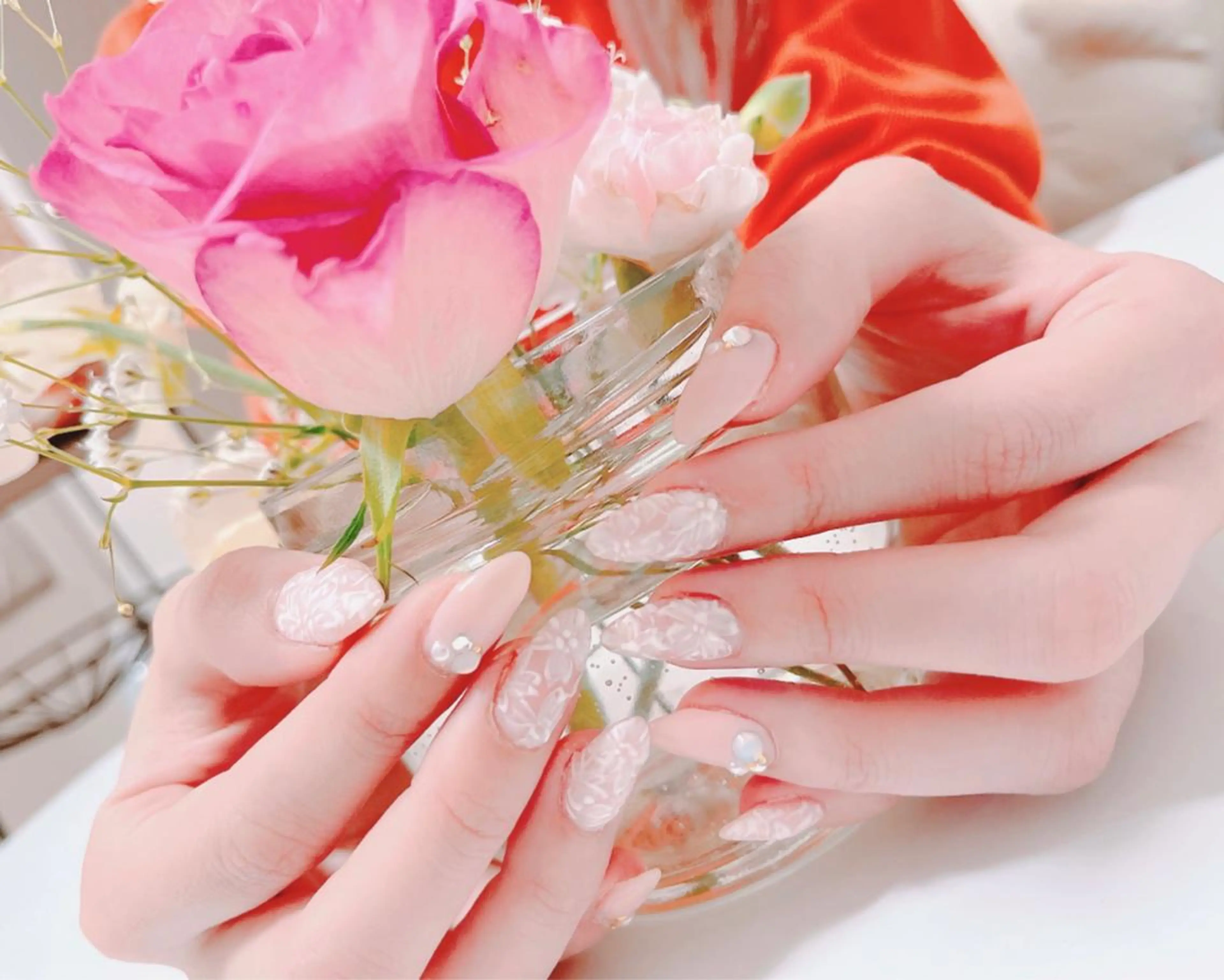 ネイル 桜ネイル ピンク 春ネイル ハンドネイル flora所属・もりした とものネイルデザイン
