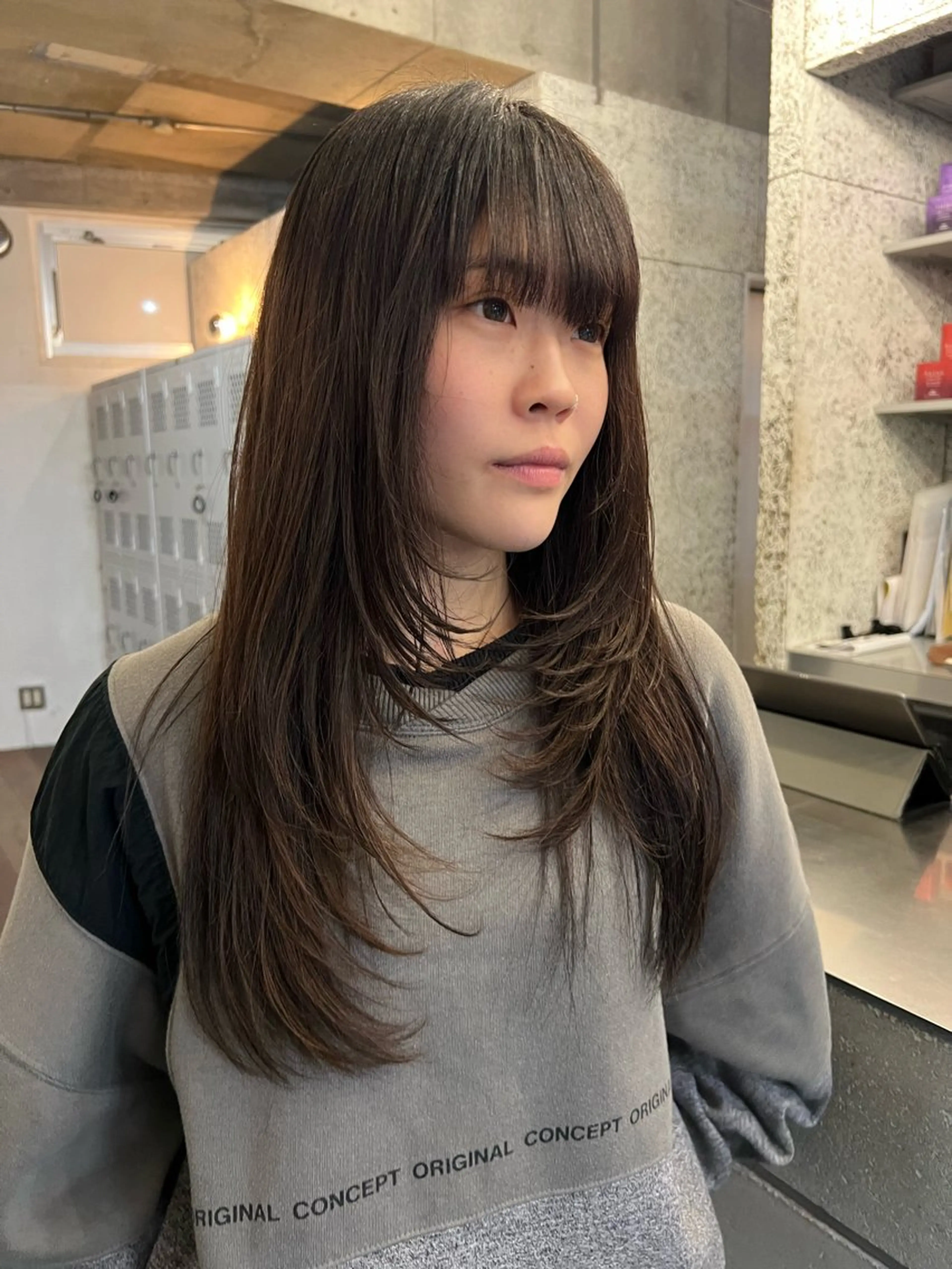 ロング レイヤーカット ロング fifth所属・きたみ すずのヘアスタイル