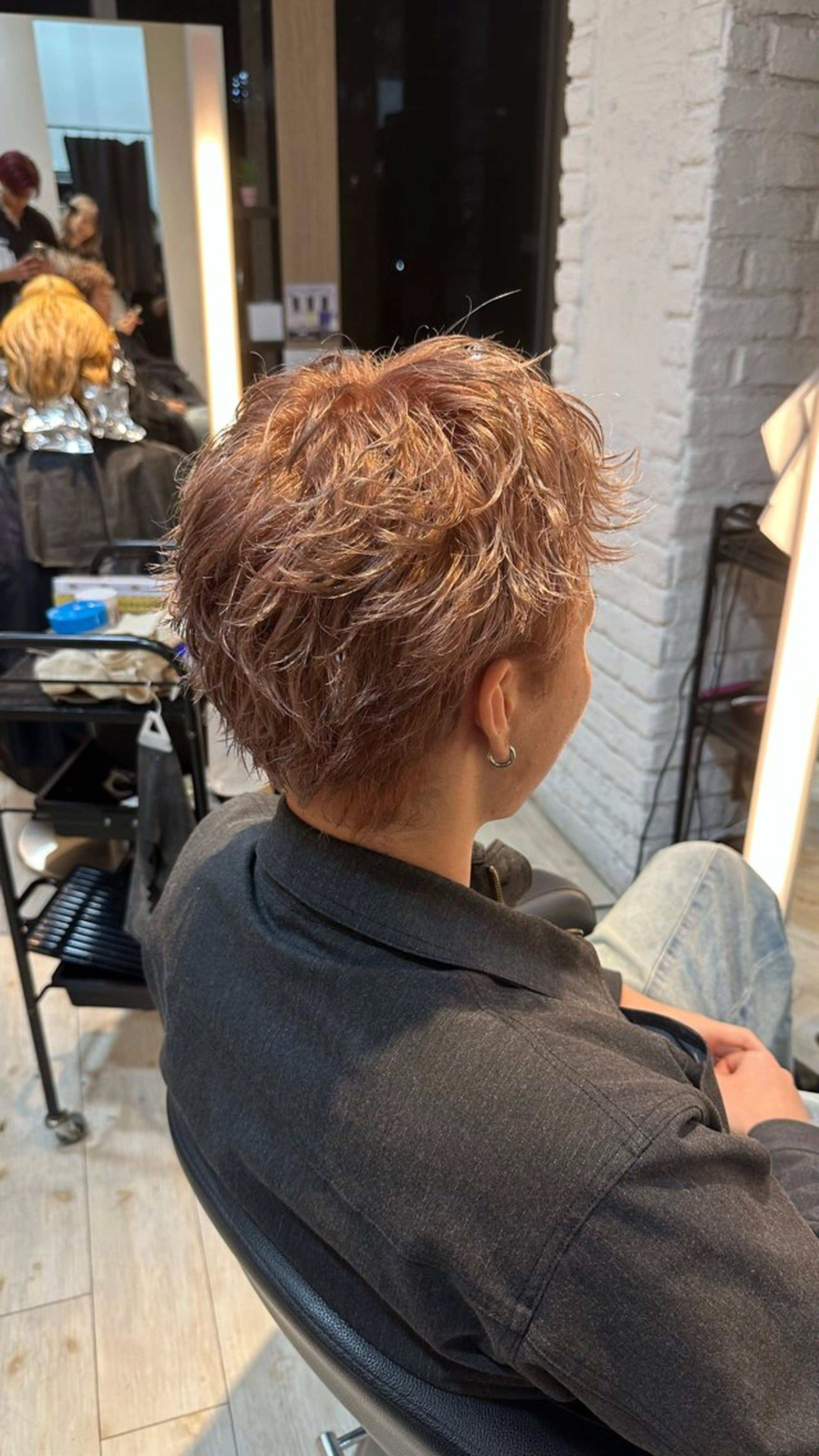 カラー メンズ ベージュカラー ピンクカラー ピンクベージュ ヘアカラー Yamato/ 韓国ヘア/栄のヘアスタイル