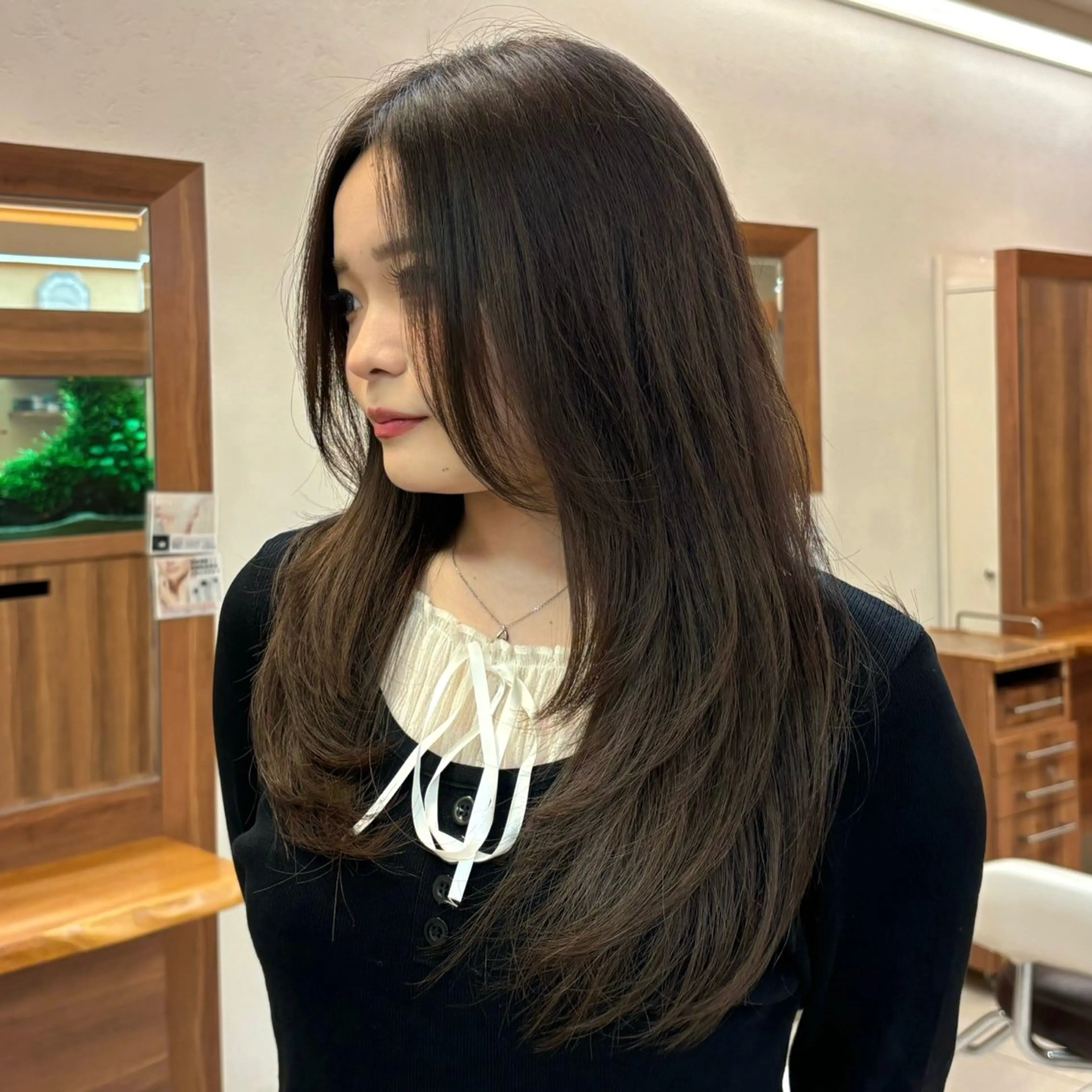 ロング レイヤーカット 川瀬 京祐のヘアスタイル