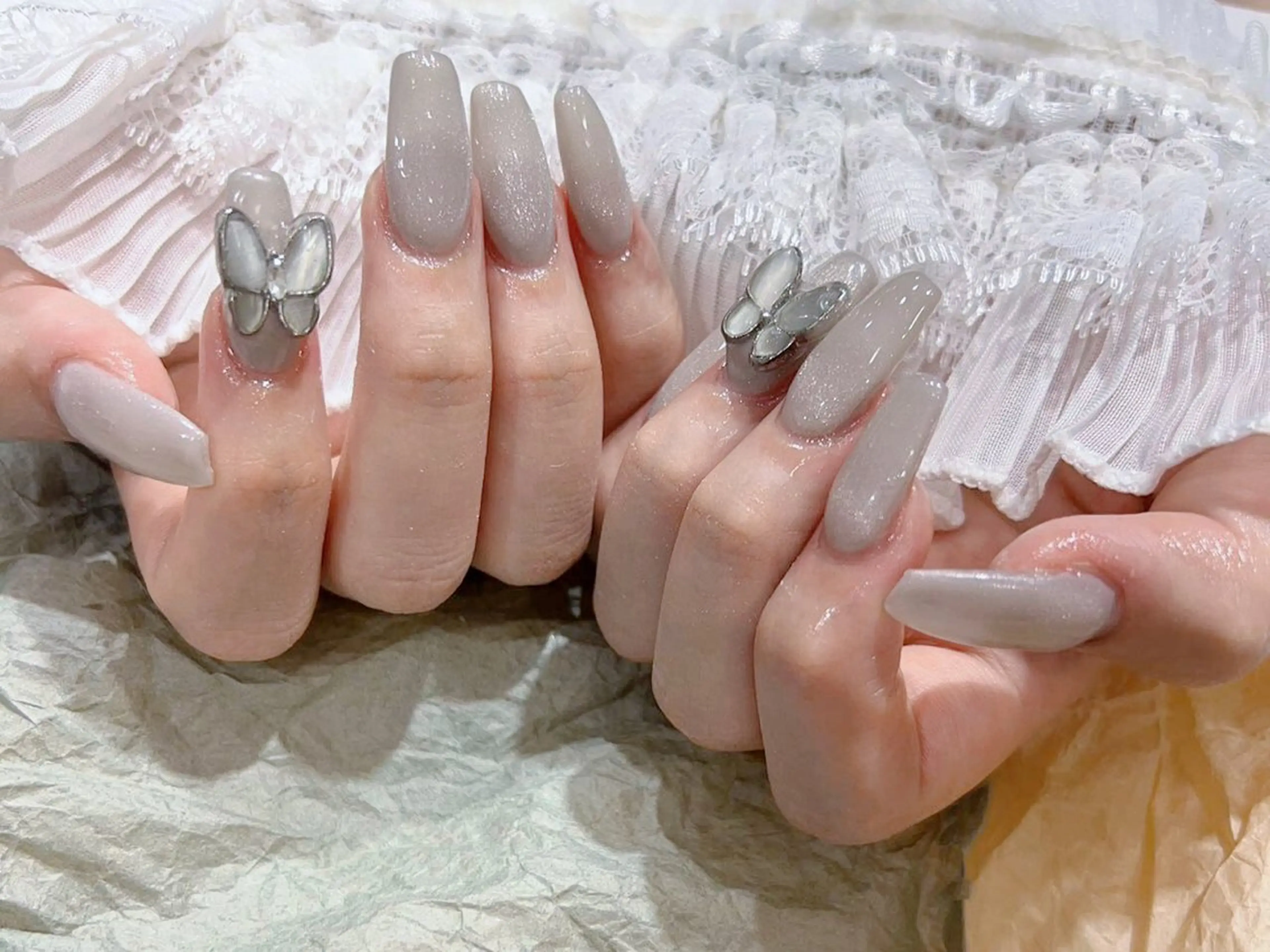 🧸チップマグネット/ミラー/オーロラワンカラー🧸の写真