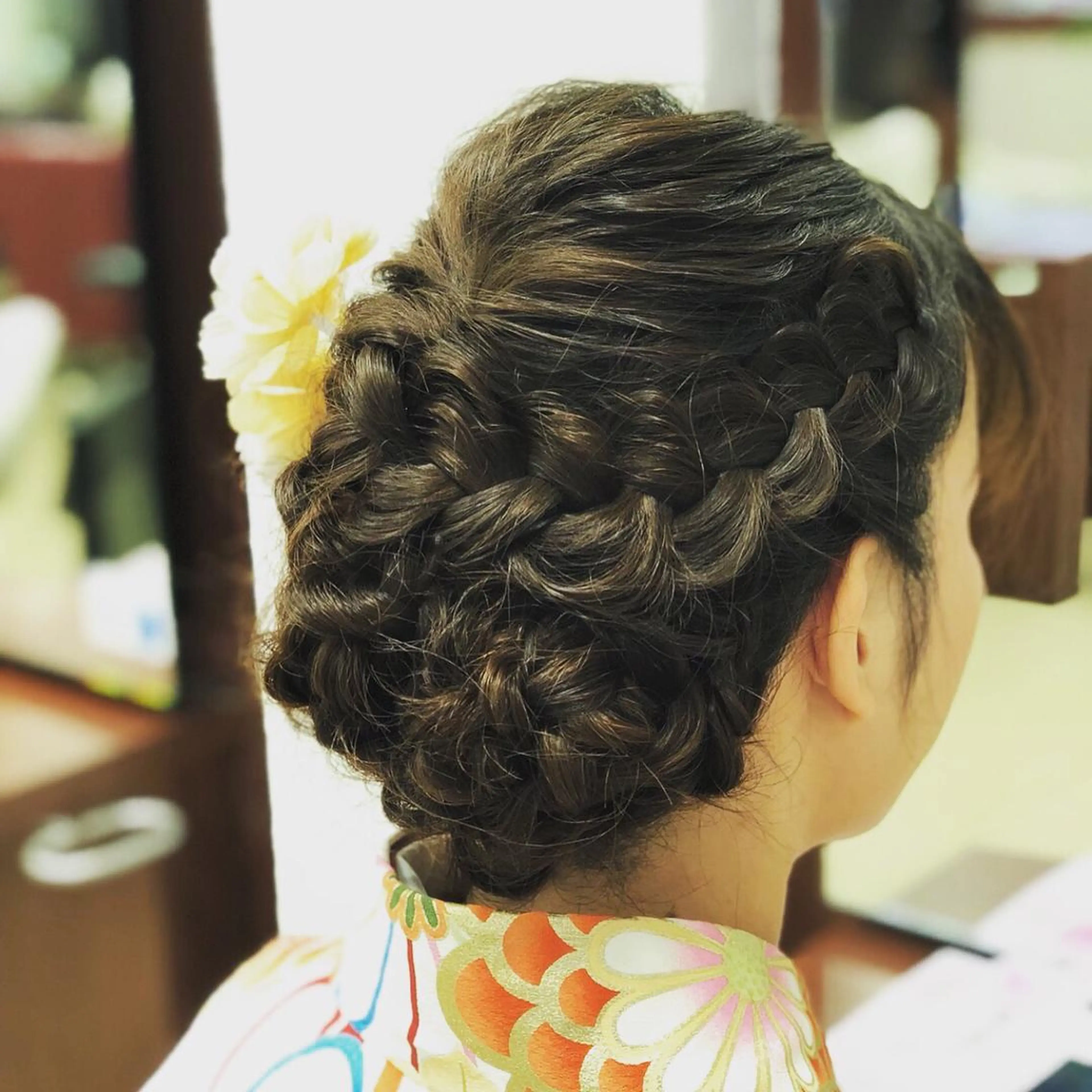 セミロング カラー 卒業式のヘアスタイル 縮毛矯正 齊藤 久恵のヘアスタイル