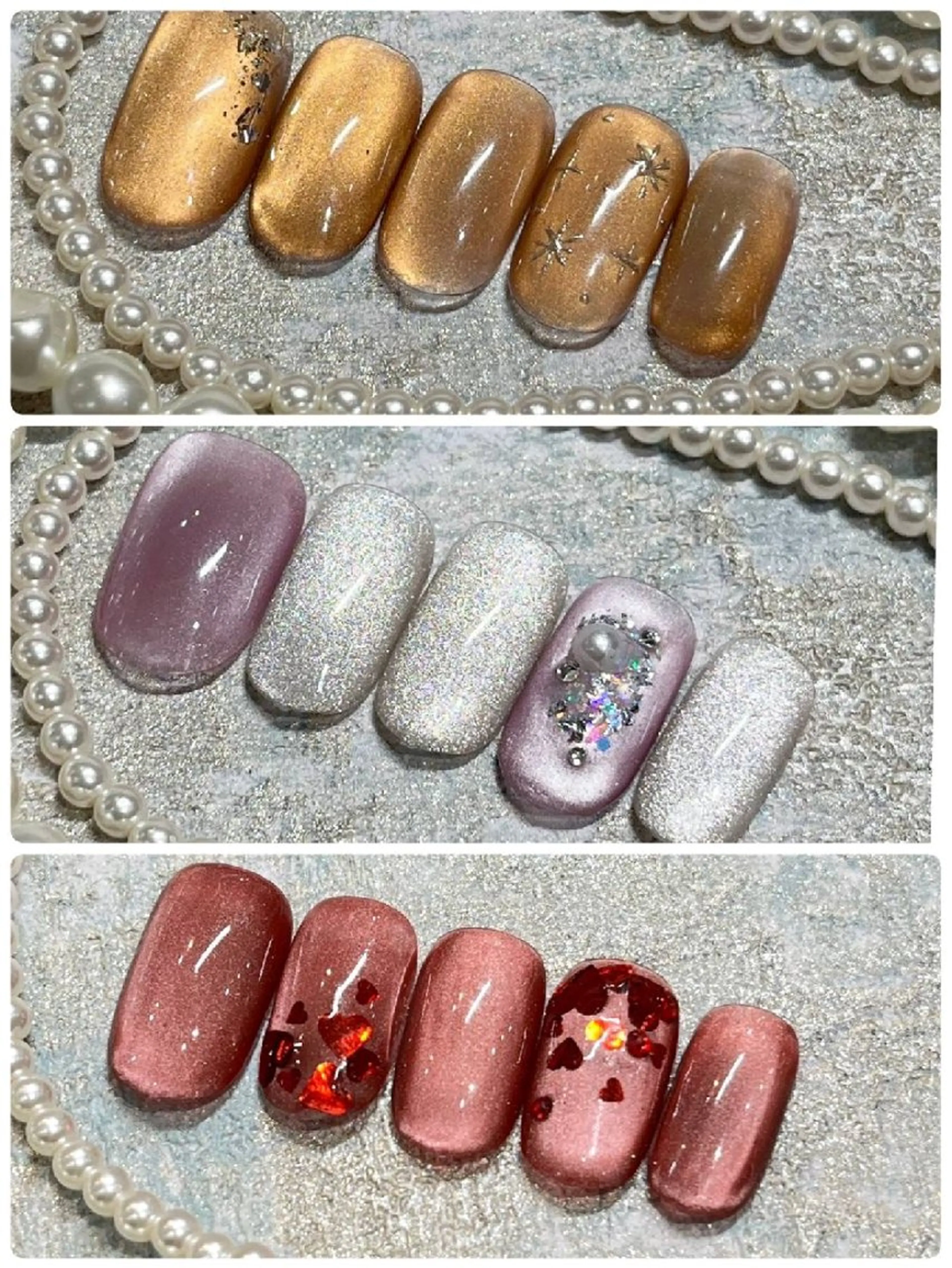 ネイル マグネットネイル ハンドネイル NaiI Salon CRISTAのネイルデザイン