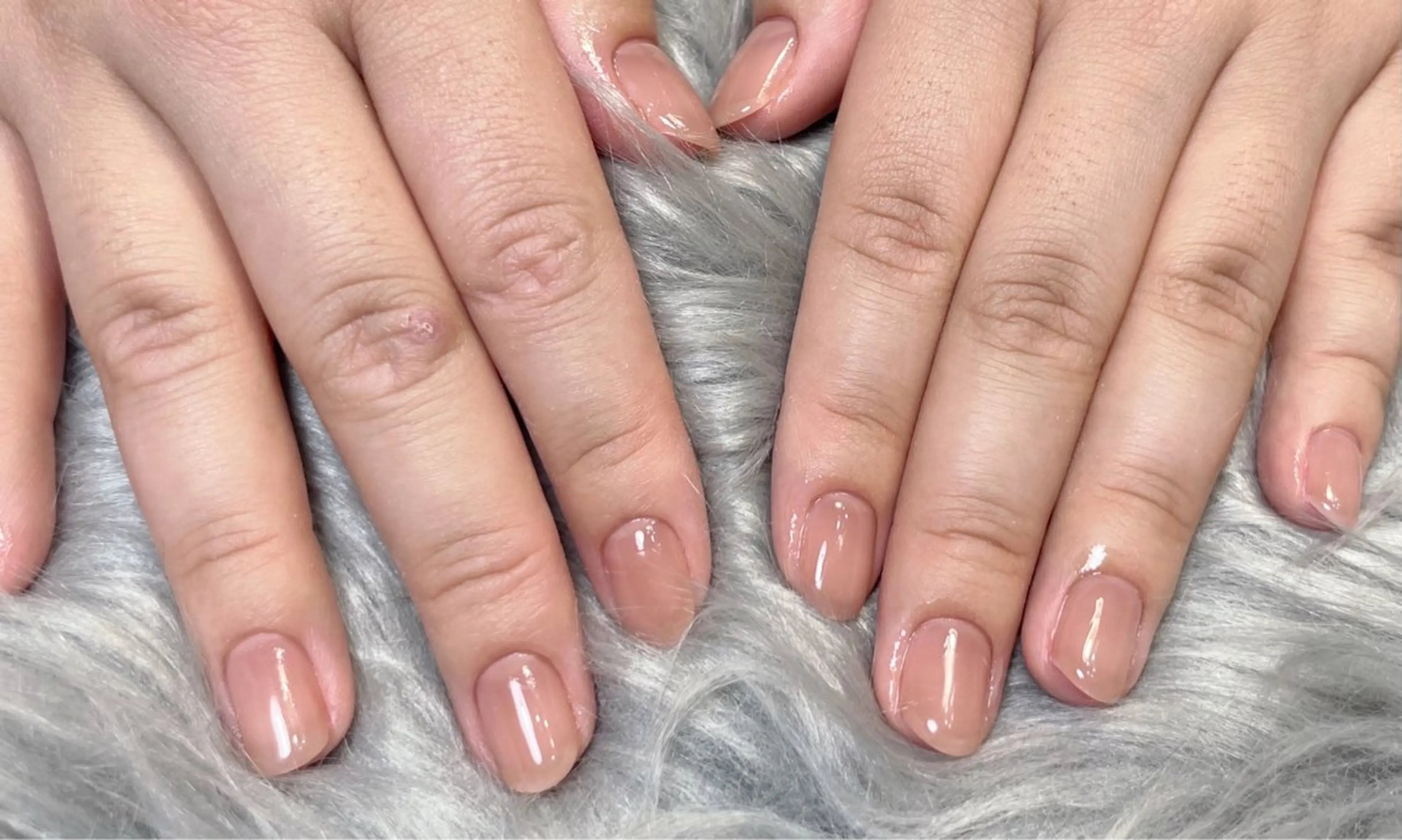 ネイル ジェルネイル オフィスネイル ワンカラーネイル パラジェル シンプルネイル BLANCEnail所属・BLANCnail yuuのネイルデザイン