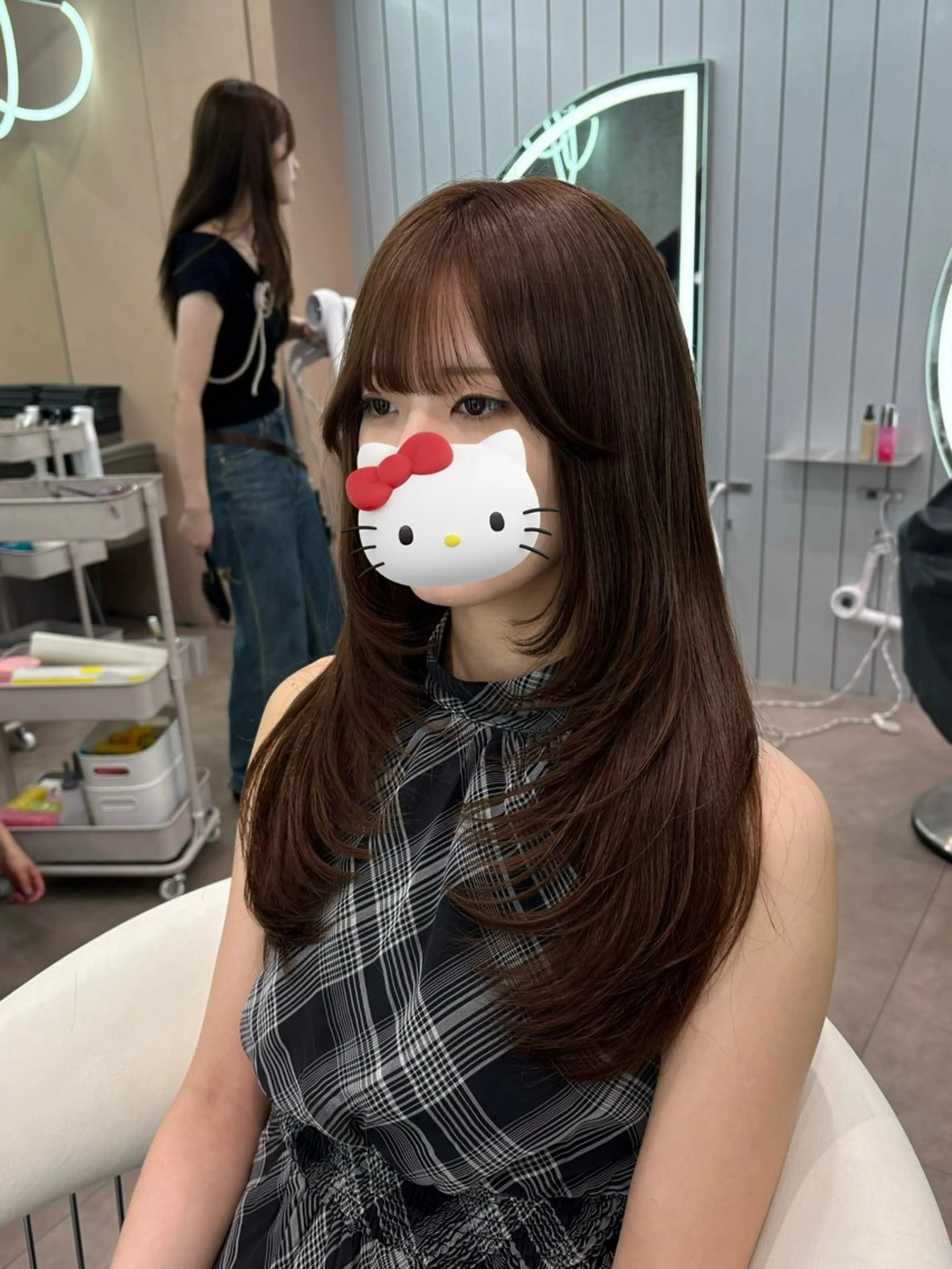 ロング ヘアアレンジ アッシュ ボブ くびれヘア 顔まわりレイヤー 顔周りカット カット トリートメント ヘアセット 大宮‎🩵縮毛矯正 髪質改善 佐藤 和のヘアスタイル