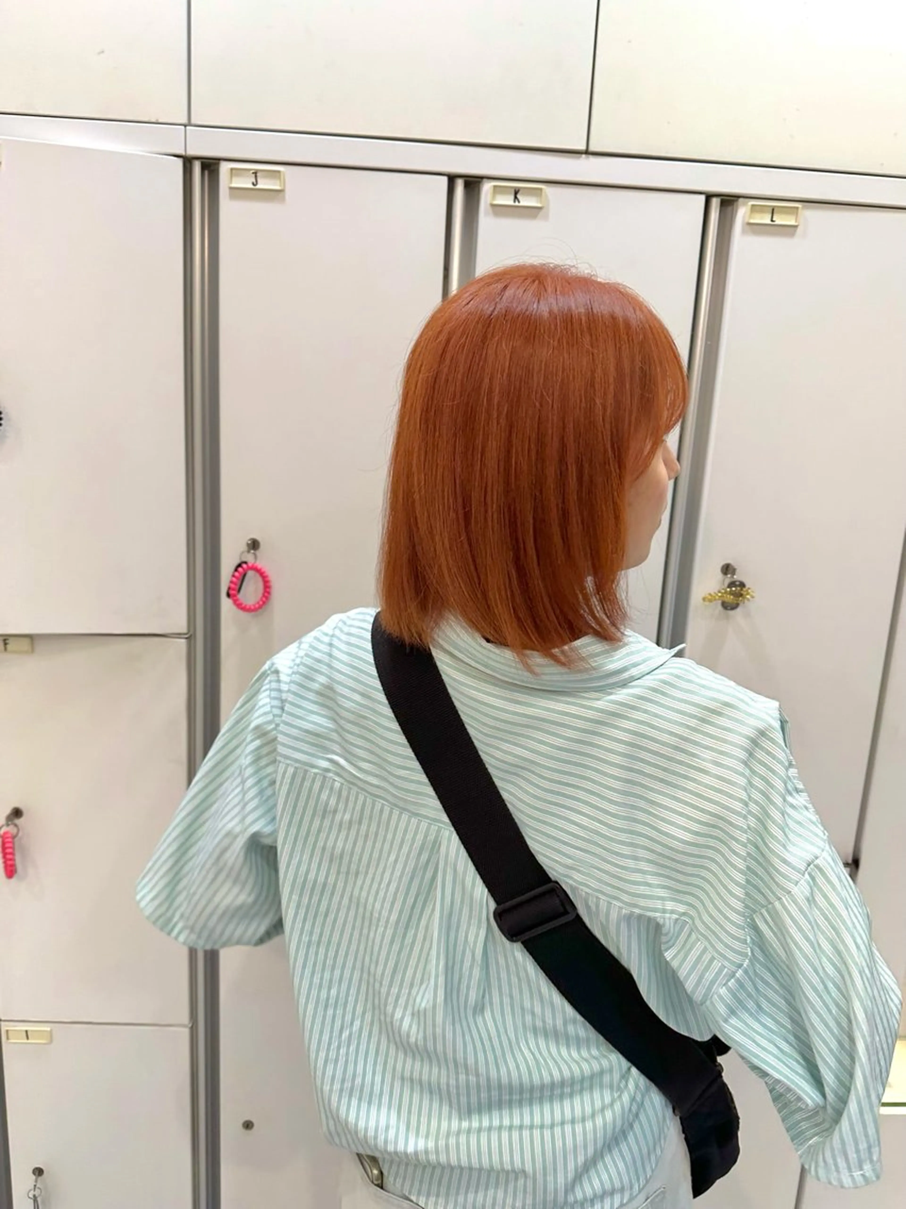 ミディアム カラー ベージュカラー オレンジ オレンジベージュ 髪質改善AUSTIN登戸所属・野村 一花 / 暖色 カラー / Wカラーのヘアスタイル