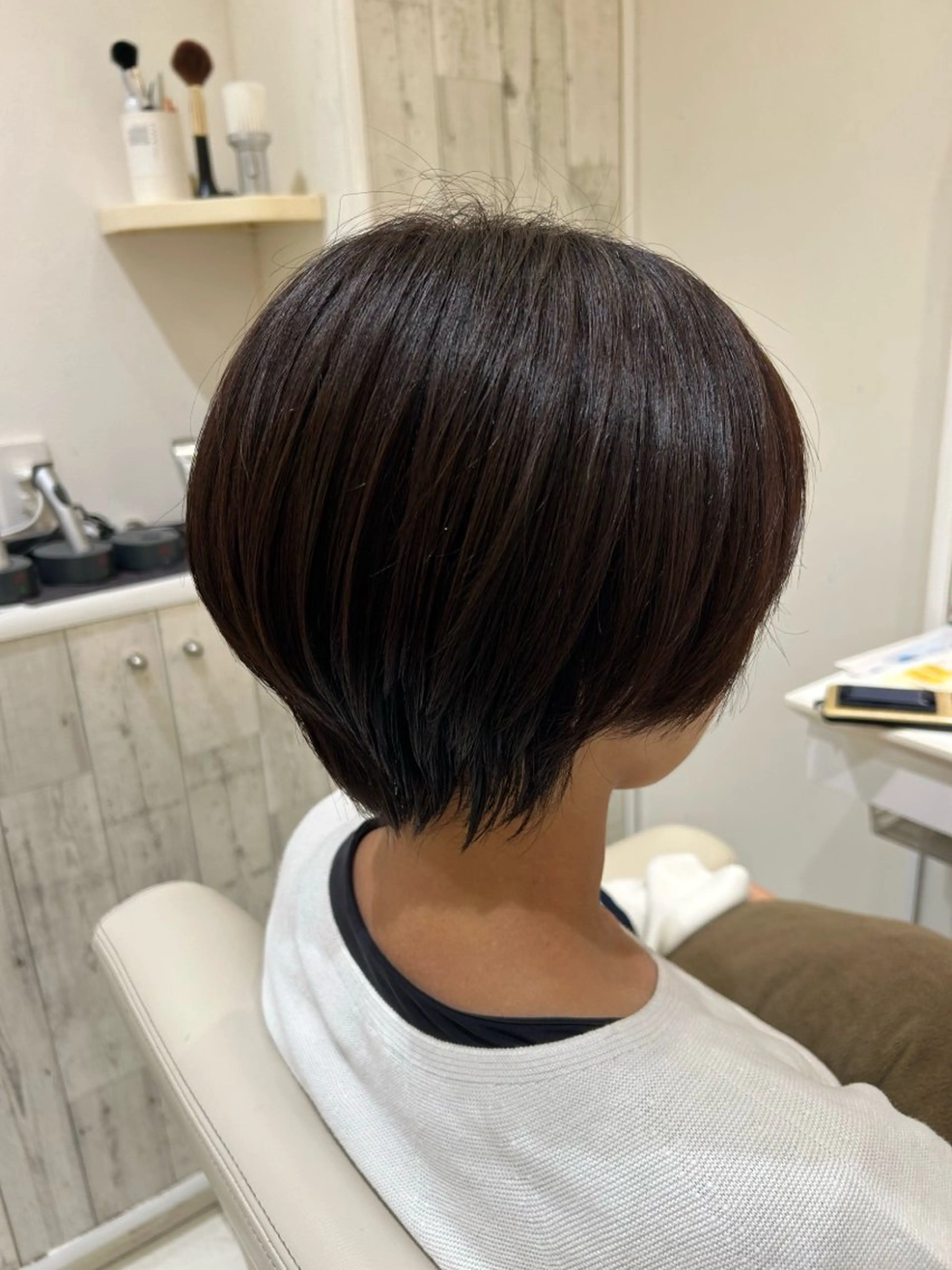 ショート カラー カット ヘアカラー トリートメント ORANGEPOP 南船橋店所属・富 菜那里のヘアスタイル