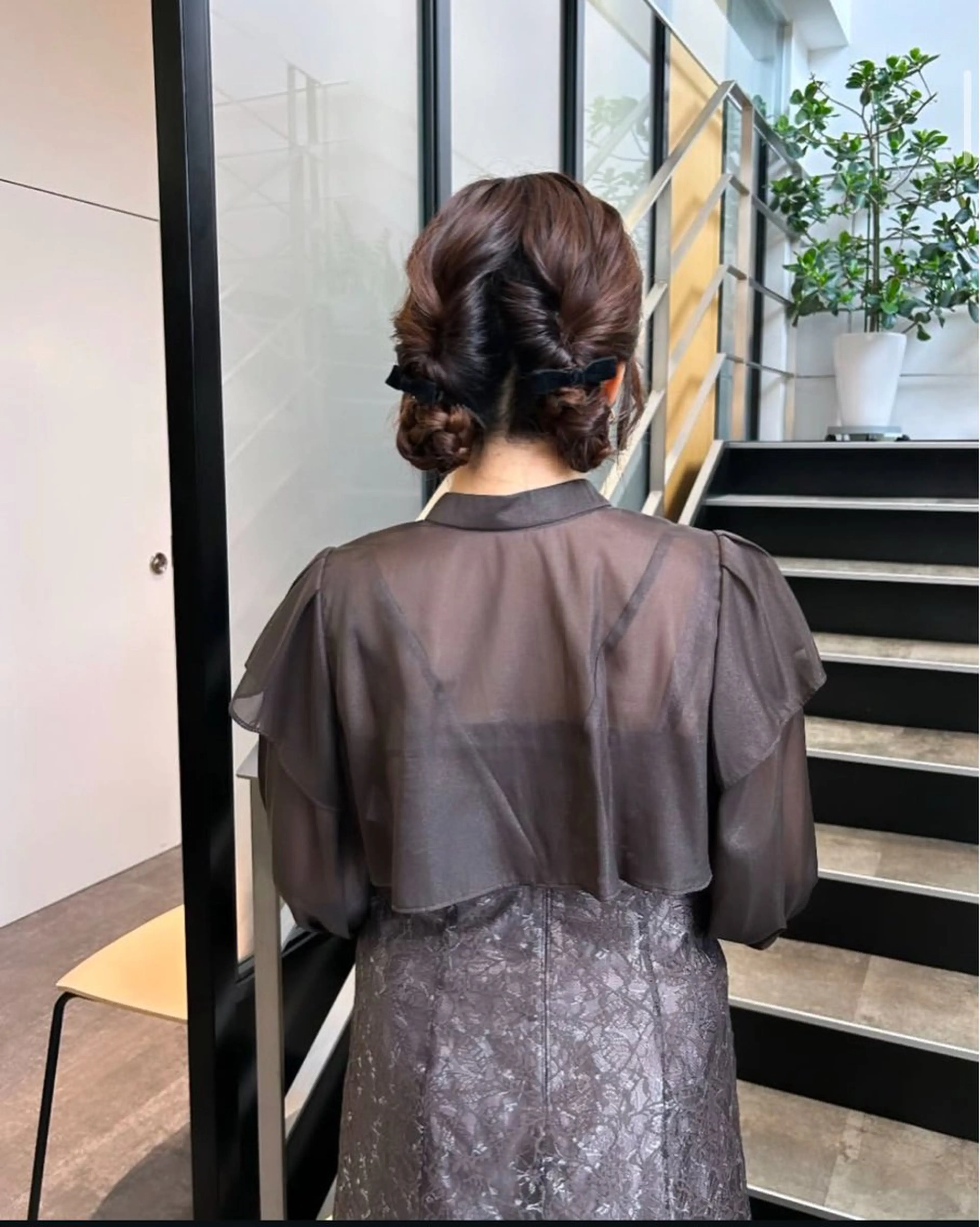 ミディアム カラー パーマ ヘアアレンジ キッズ 子どものヘアアレンジ ヘアセット GOTODAY SHAiRE SALON (原宿本店)所属・sakurai kana 🎀のヘアスタイル
