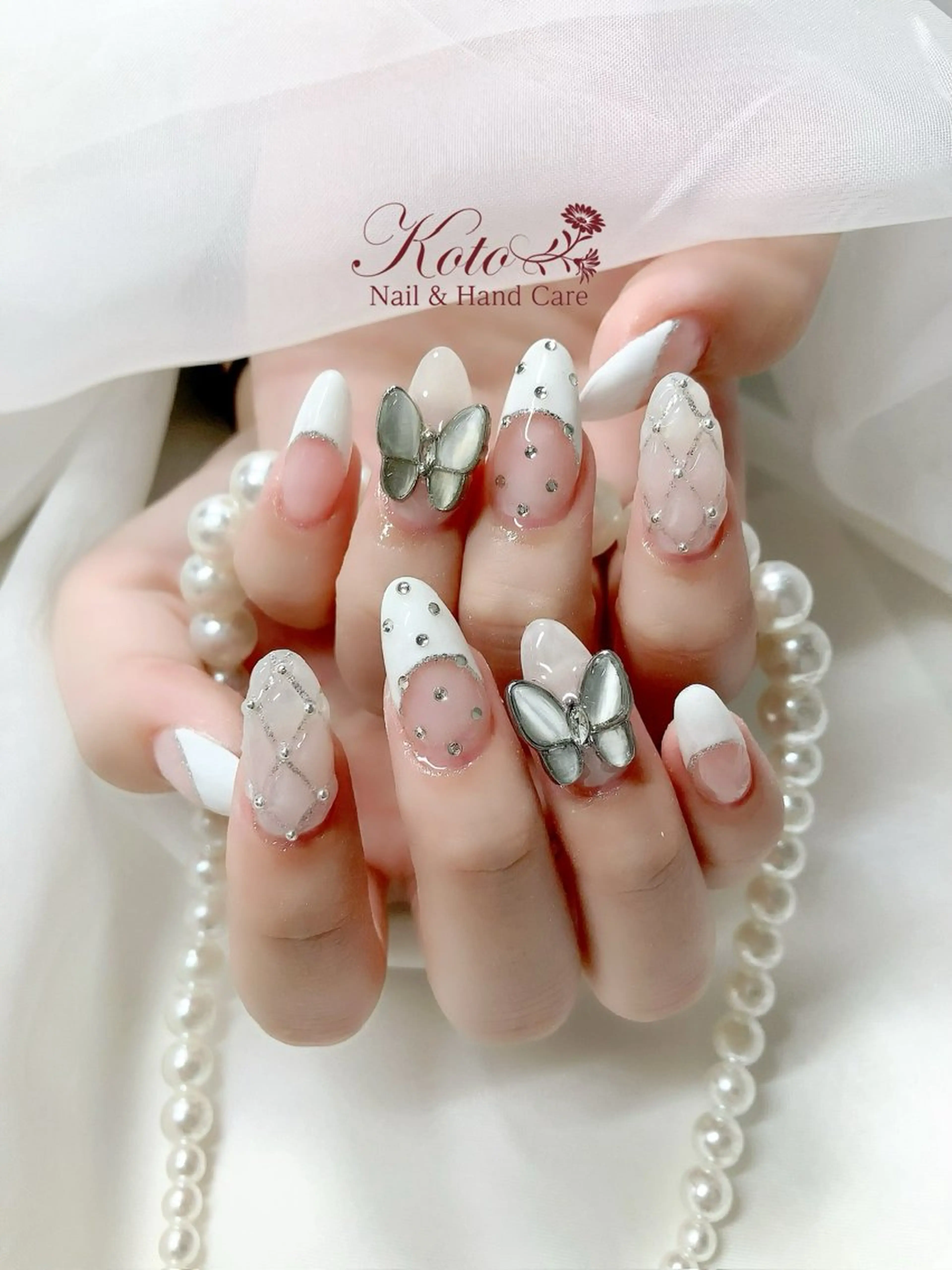 ネイル 長さ出し ジェルネイル 持ち込み ニュアンスネイル 赤色 ハンドネイル Nail Salon KOTOのネイルデザイン