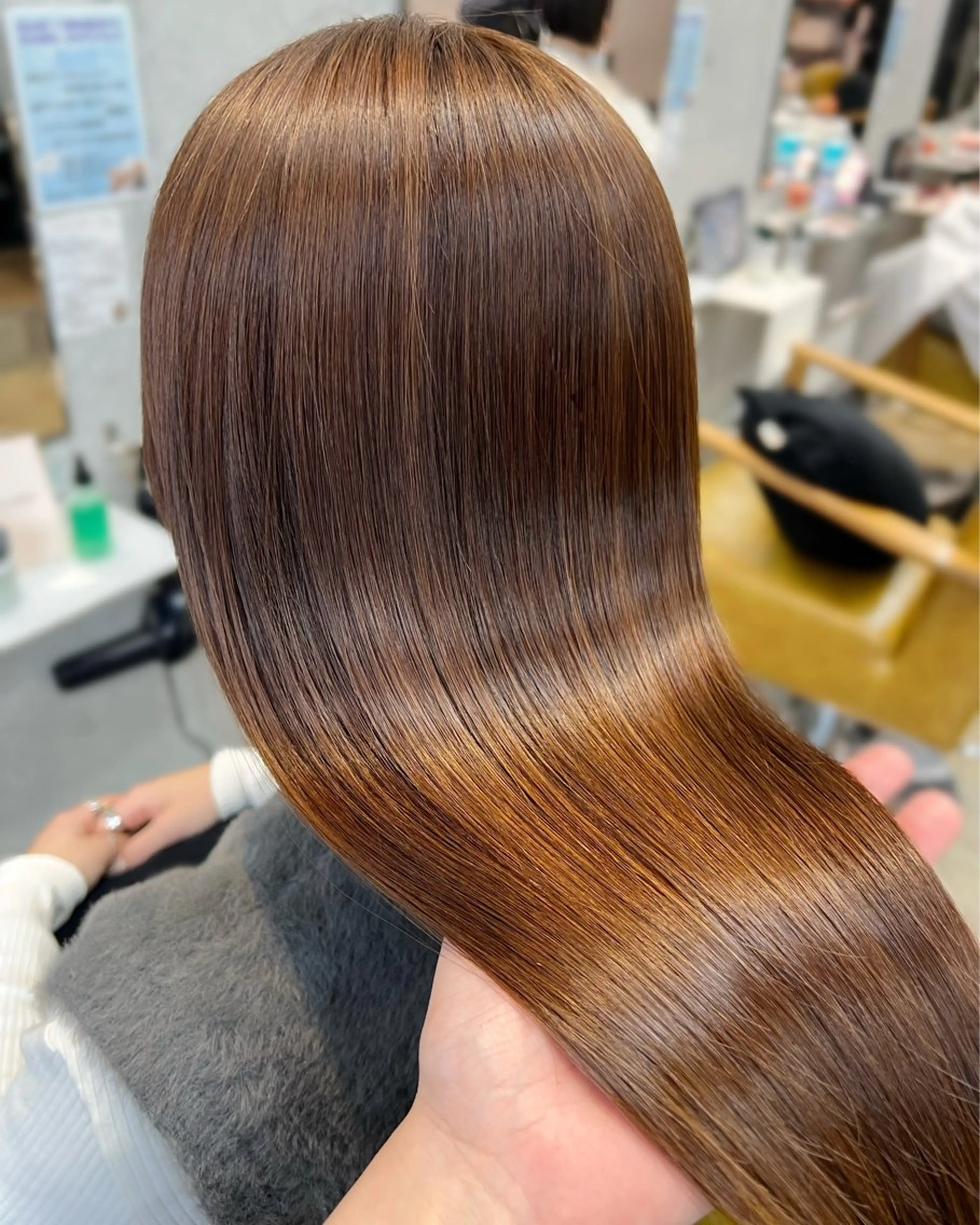 ロング 髪質改善 カット 縮毛矯正 カコ/レイヤーカット ヘアアレンジのヘアスタイル