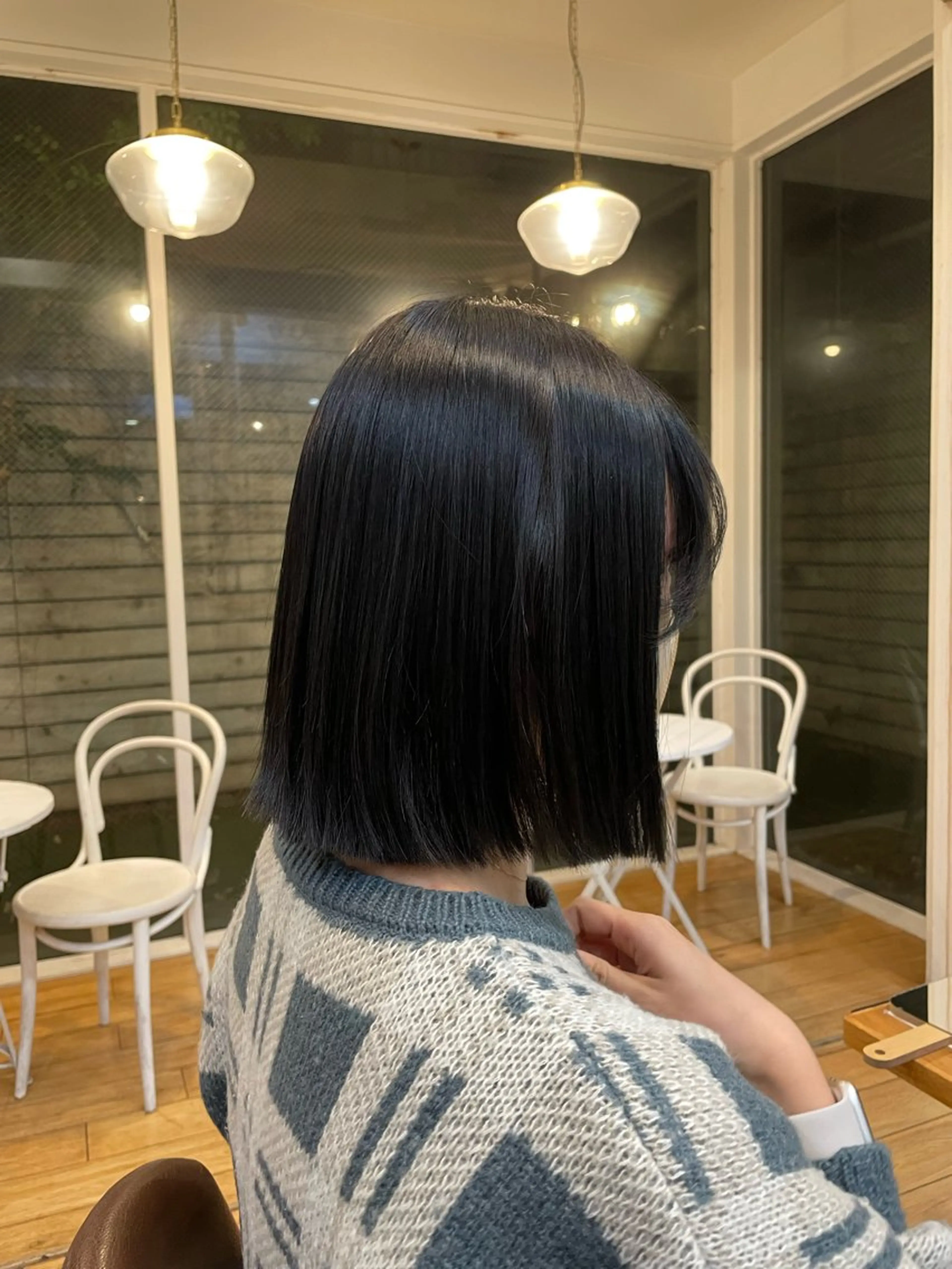 ミディアム 切りっぱなしボブ ボブ ✨ショート/パーマ✨ たなかひろとのヘアスタイル