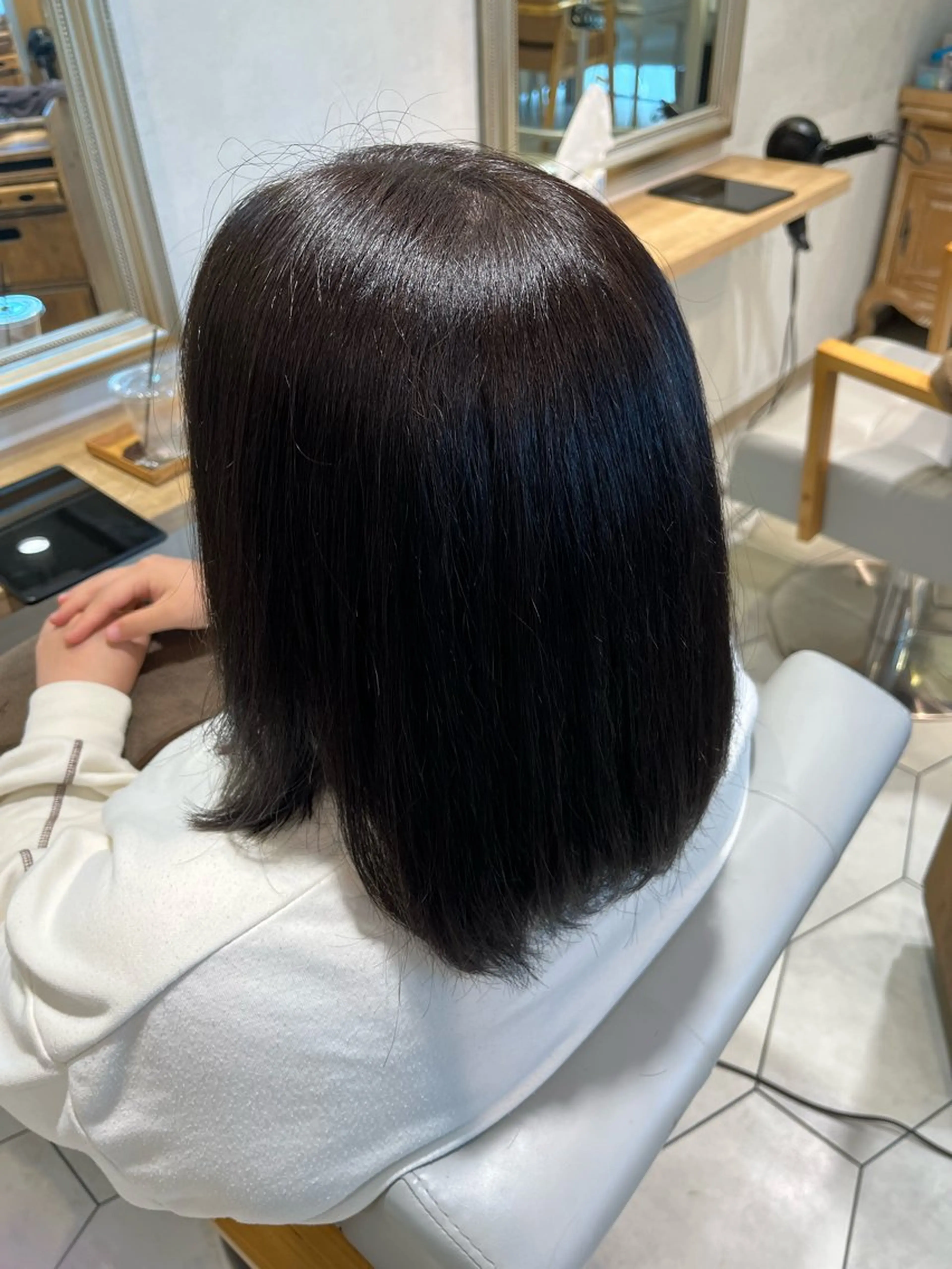 ミディアム ヘアカラー 関口 光莉のヘアスタイル