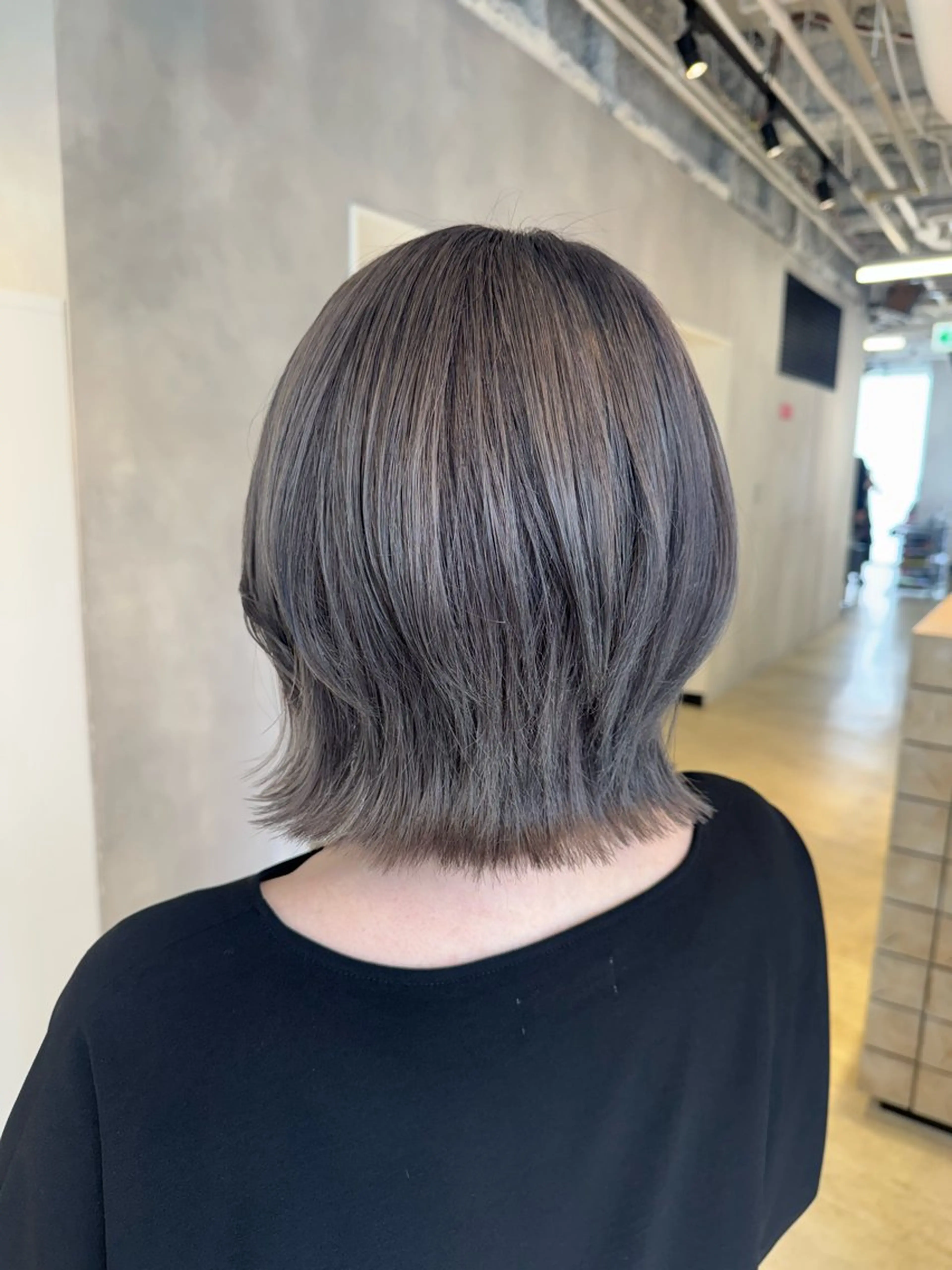 カラー グレージュ ボブ カット ヘアカラー トリートメント 透明感カラー✨艶髪 制作🌱山根あゆみのヘアスタイル