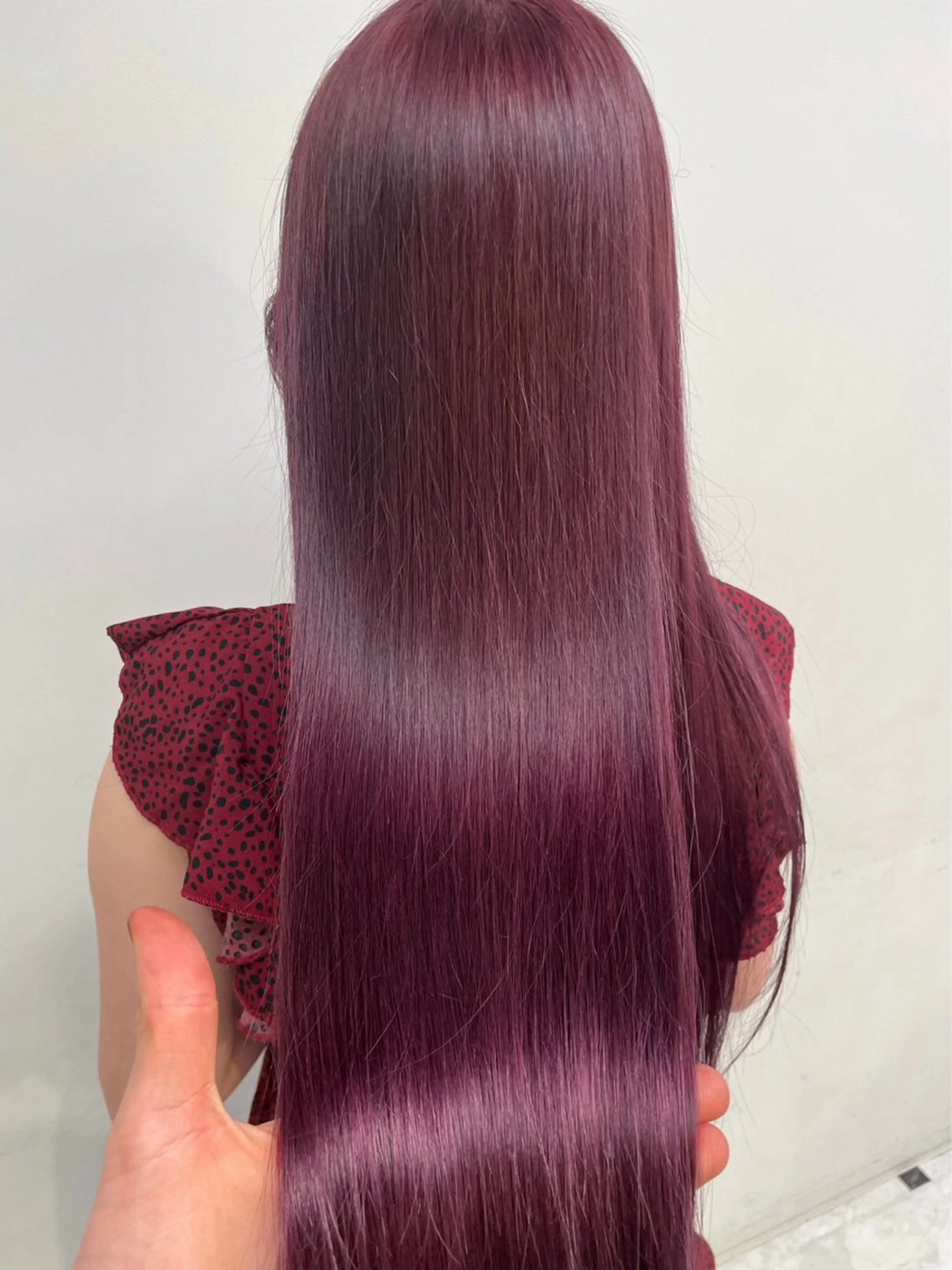 ロング カラー カット ヘアカラー 🍒ワイン系 ウルフカット🍒拓未のヘアスタイル