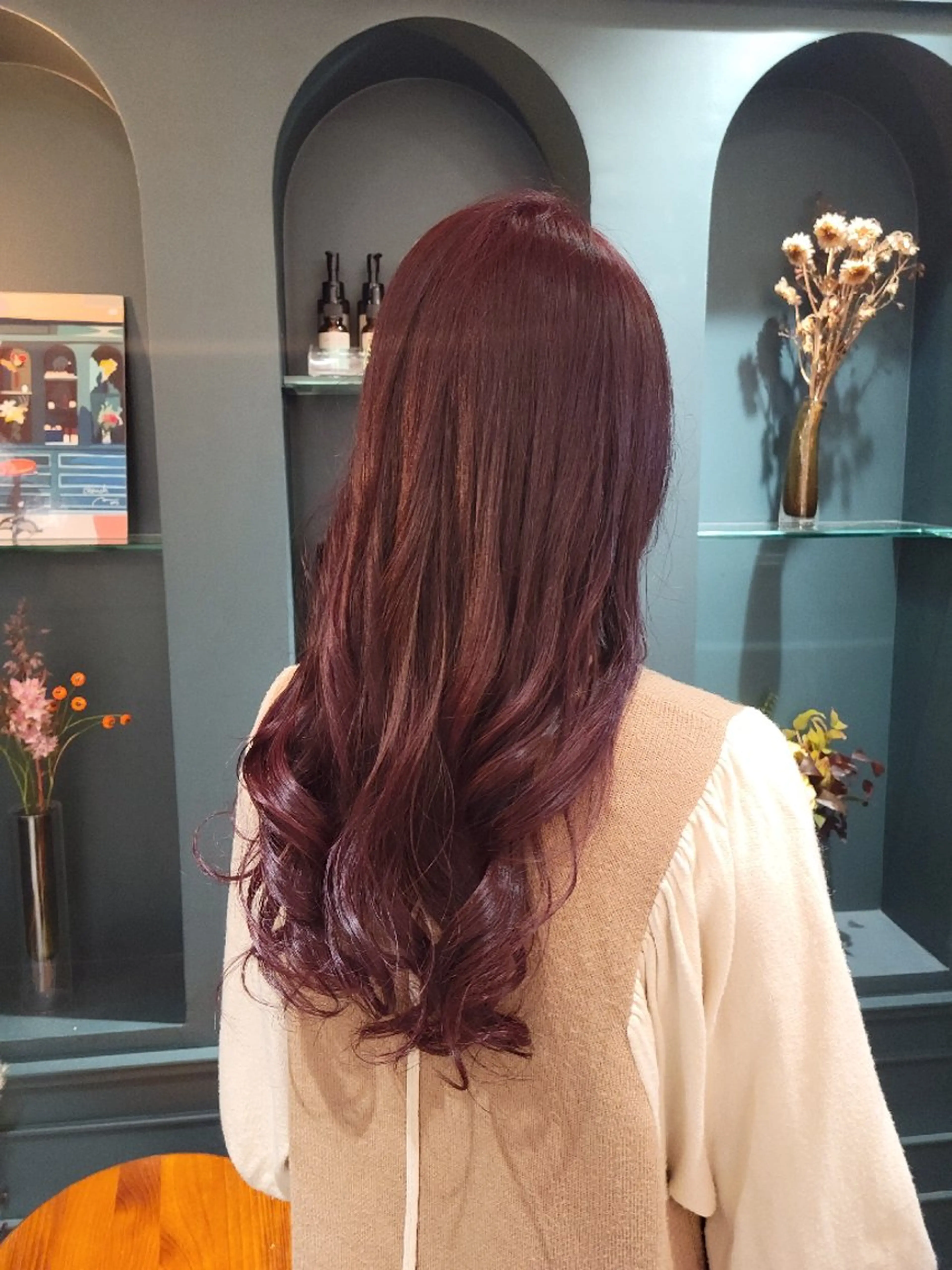 ロング カラー ブリーチ ブリーチなしカラー ピンクカラー ヘアカラー momo 🌷のヘアスタイル