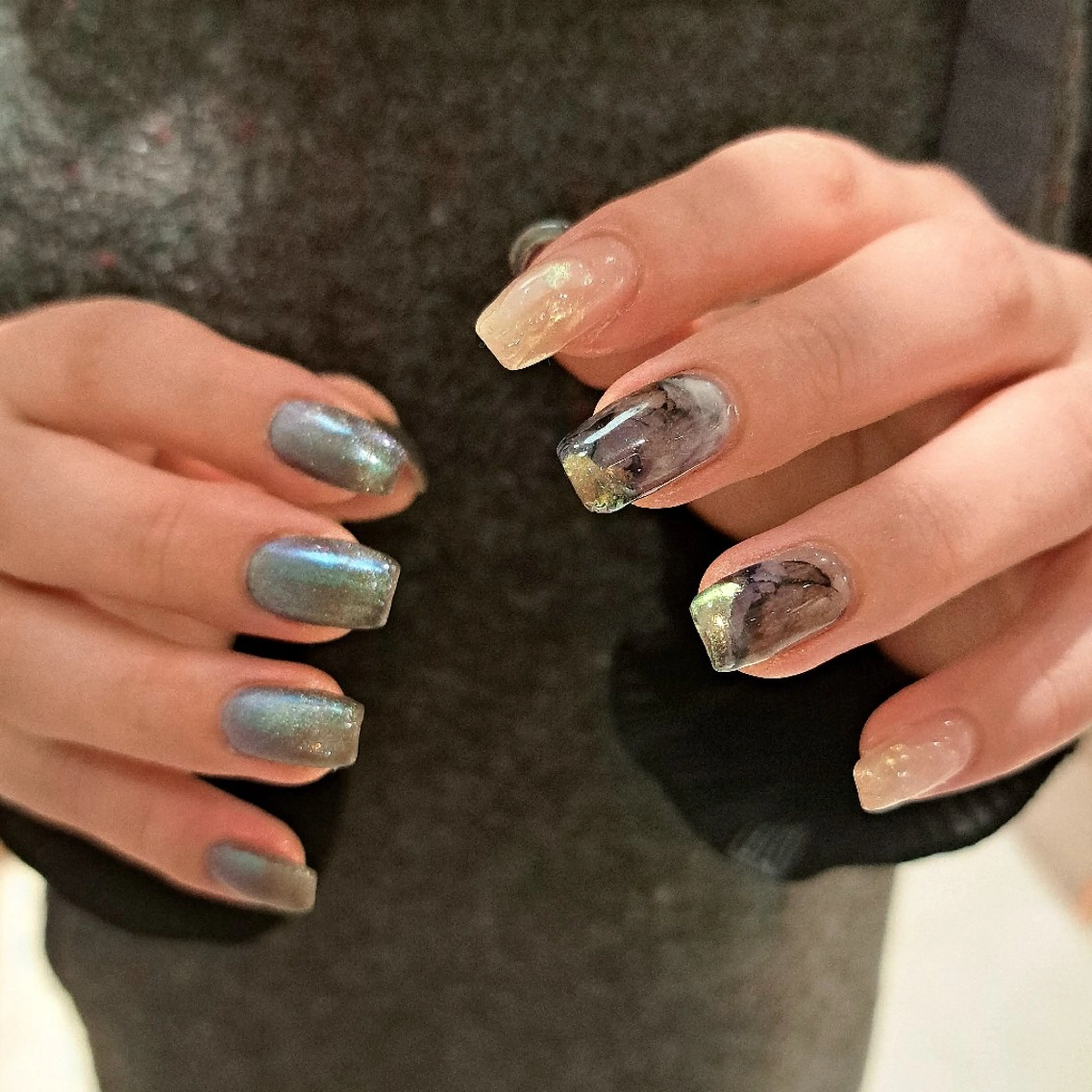 ネイル アートネイル マグネットネイル ミラーネイル 持ち込み ニュアンスネイル Nail mood /アートし放題のネイルデザイン