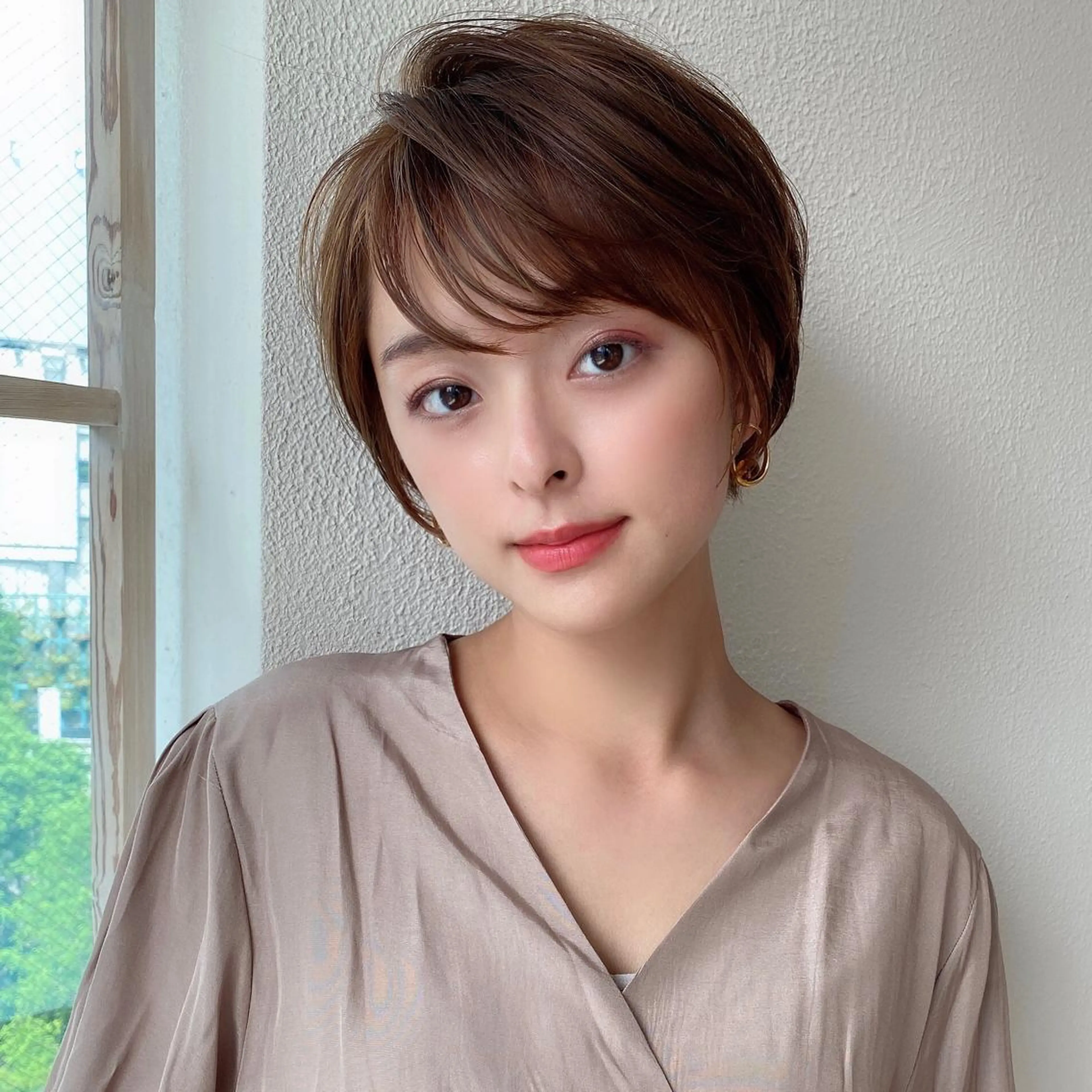 ショート カラー パーマ ヘアアレンジ キッズ ネイル マツエク・マツパ ショートヘア トリートメント ニュアンスネイル ショートネイル ニュアンスパーマ ショートの神✨AFL OAT 井上康平のヘアスタイル