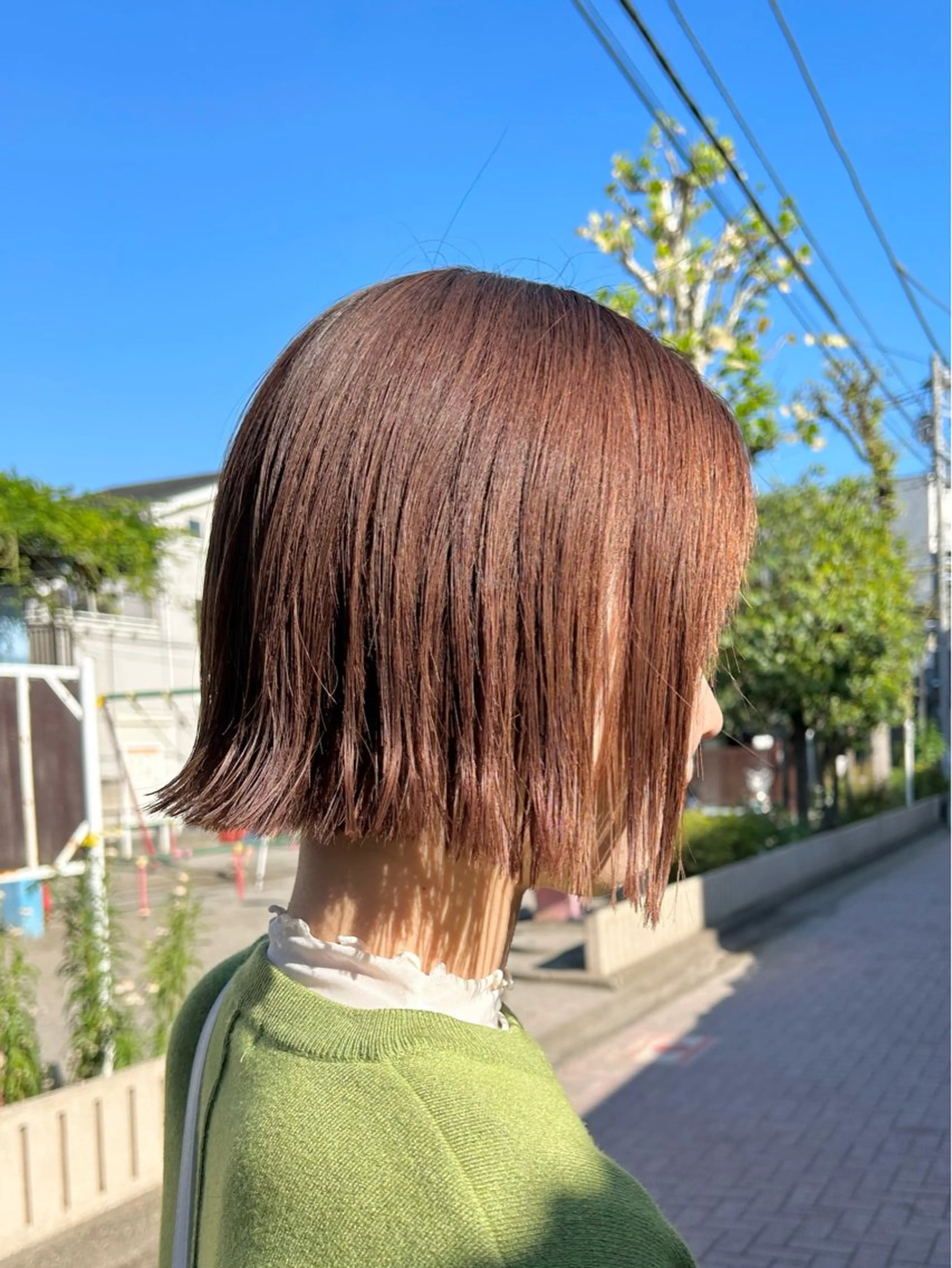 ショート 切りっぱなしボブ ボブ 顔まわりカット/ボブ /🧁とーこ🧁のヘアスタイル