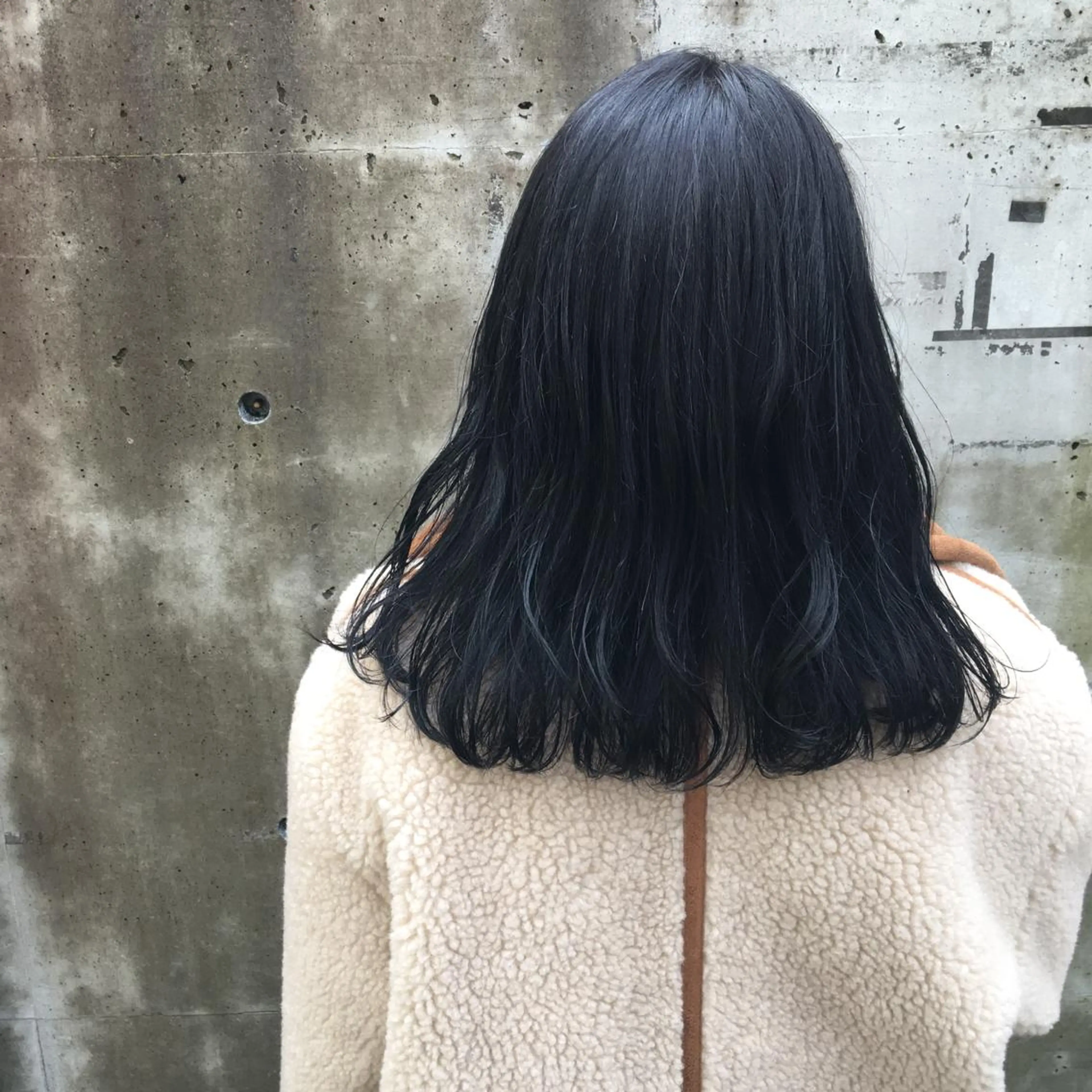 ロング カラー ブルーカラー ネイビーカラー emme MIHO♡のヘアスタイル