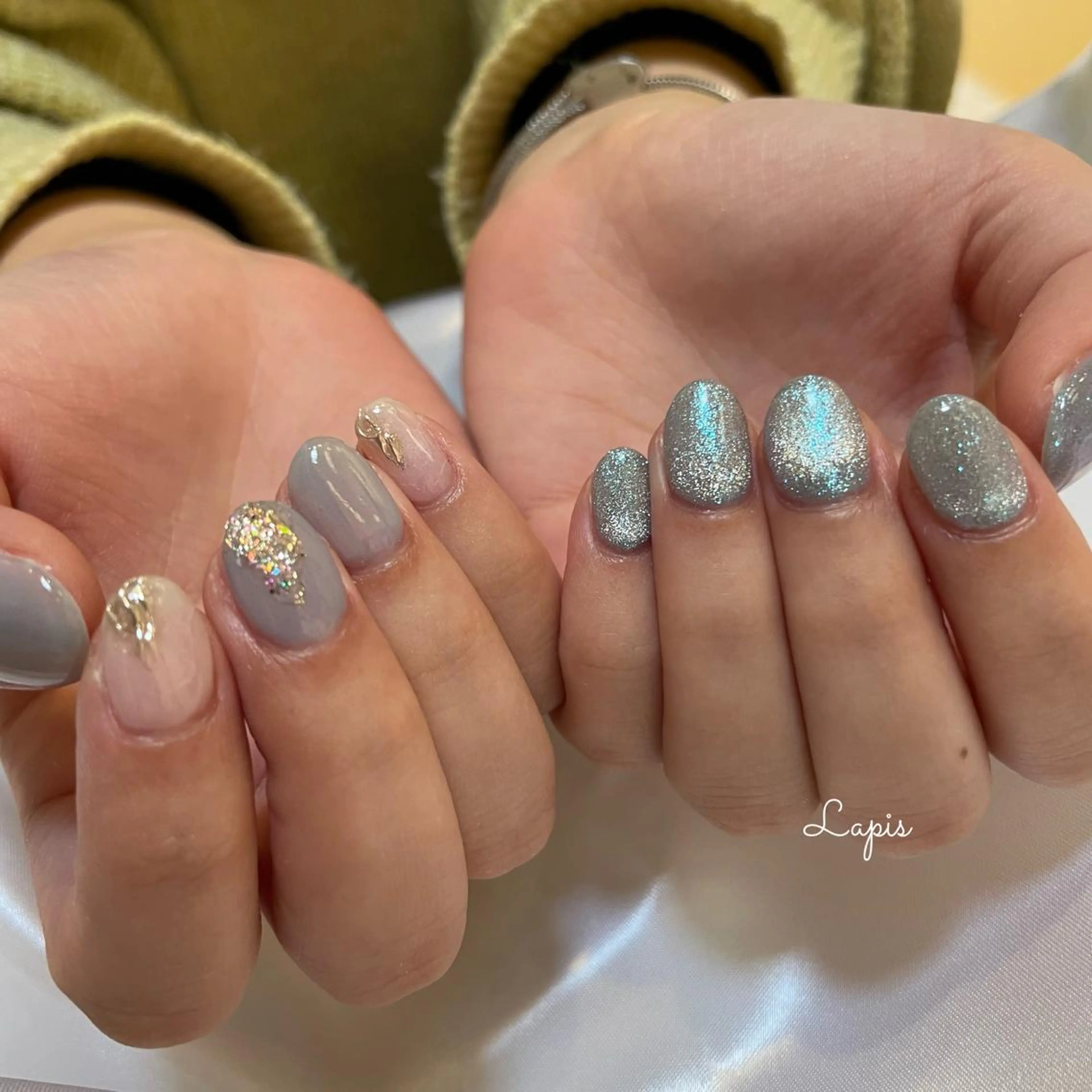ネイル マグネットネイル ハンドネイル Lapis *のネイルデザイン