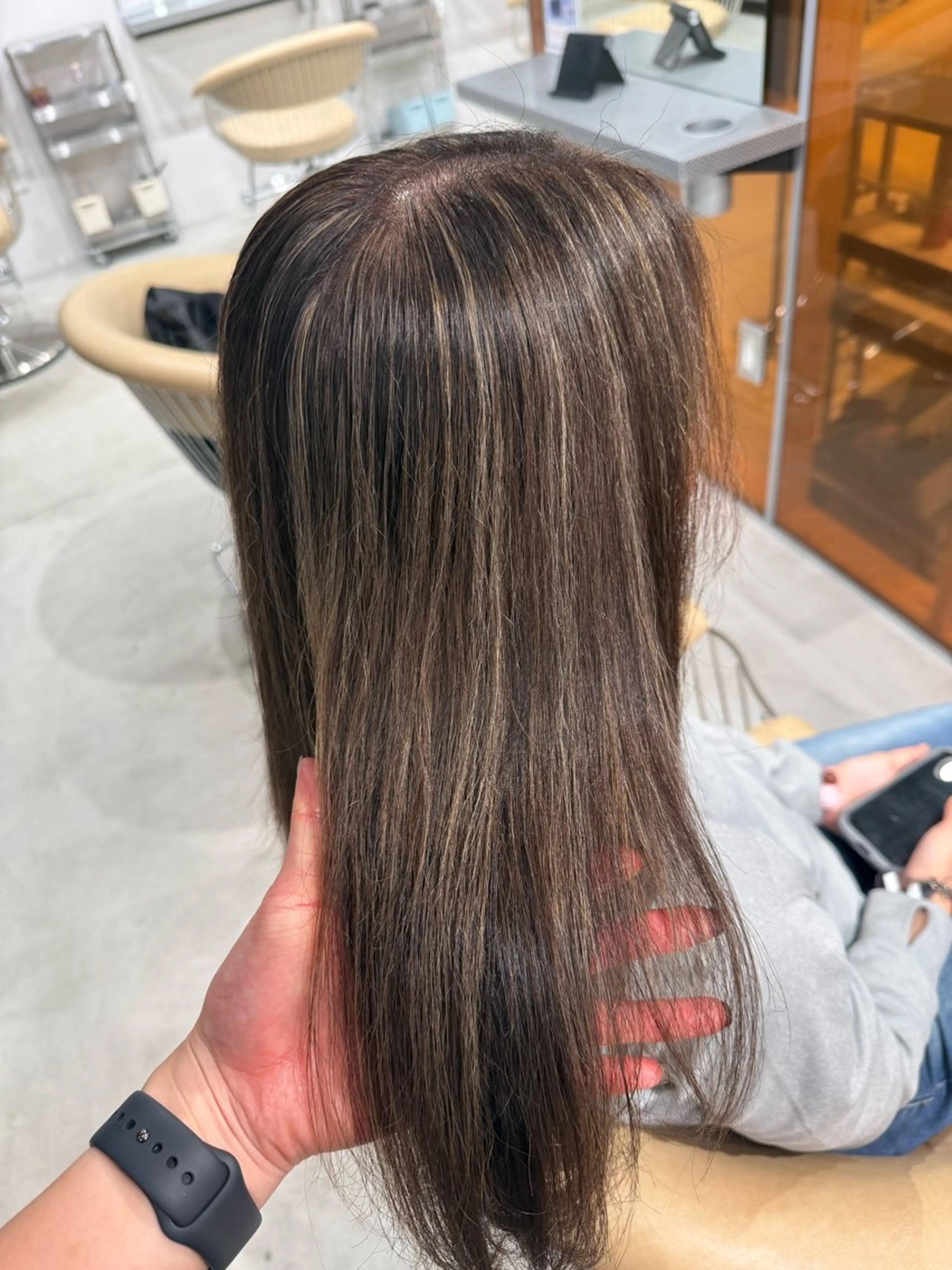 ミディアム yuinaハイライト /ブリーチモデル募集のヘアスタイル