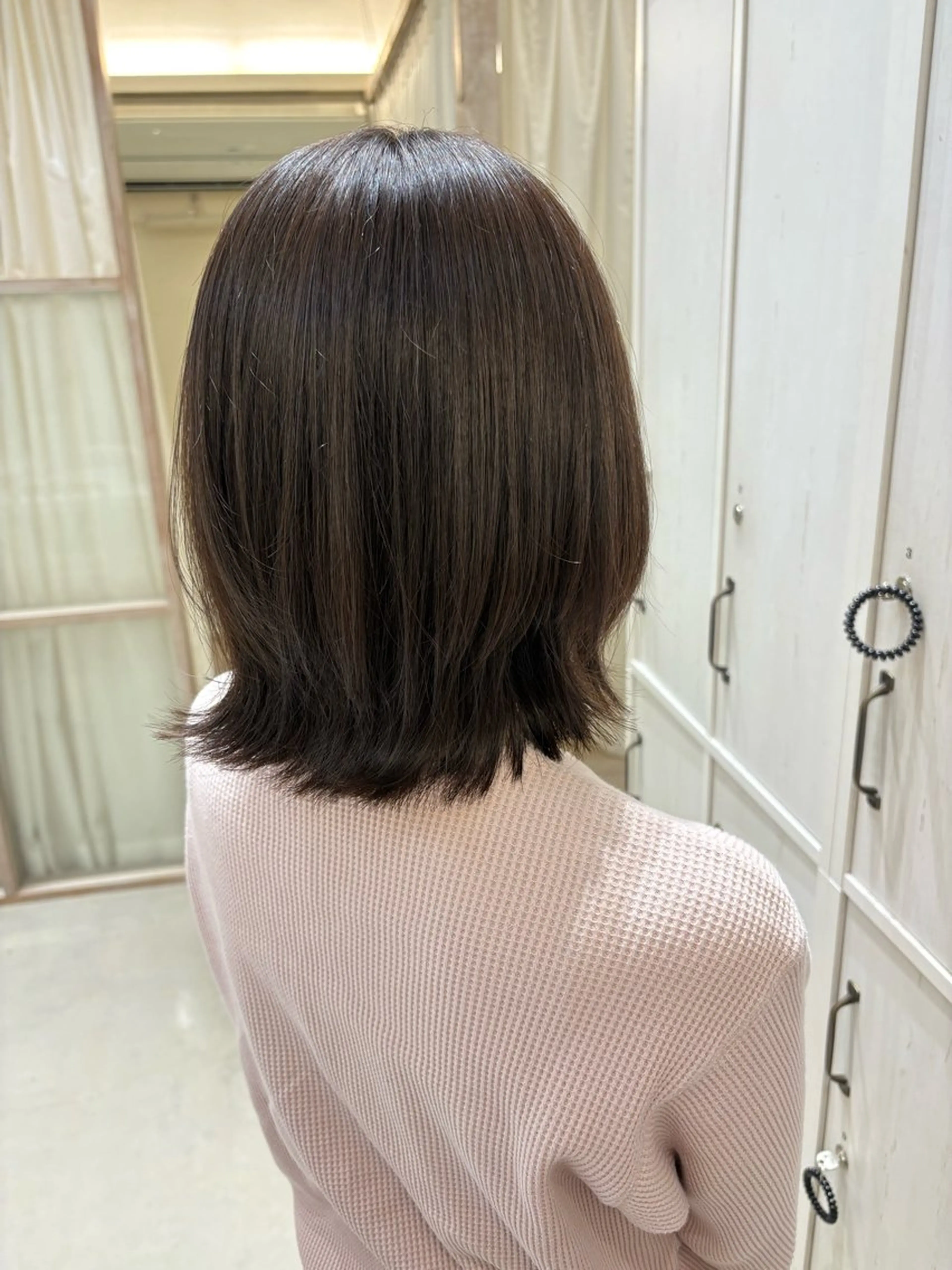 ミディアム カラー ヘアカラー トリートメント つちだ ゆうひ / 暗髪カラー⟡.·のヘアスタイル