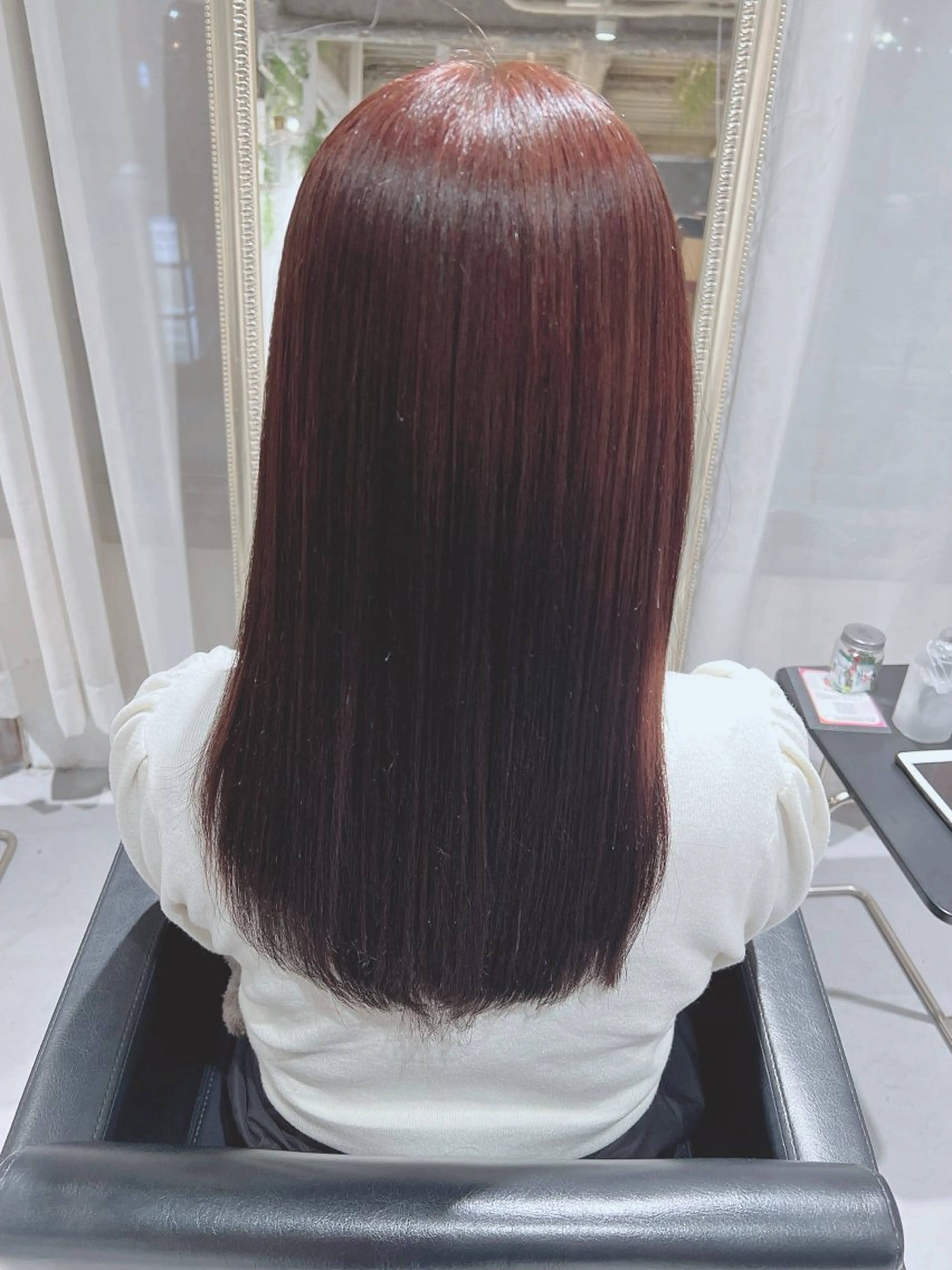 透明感カラー+ケアトリートメントの写真