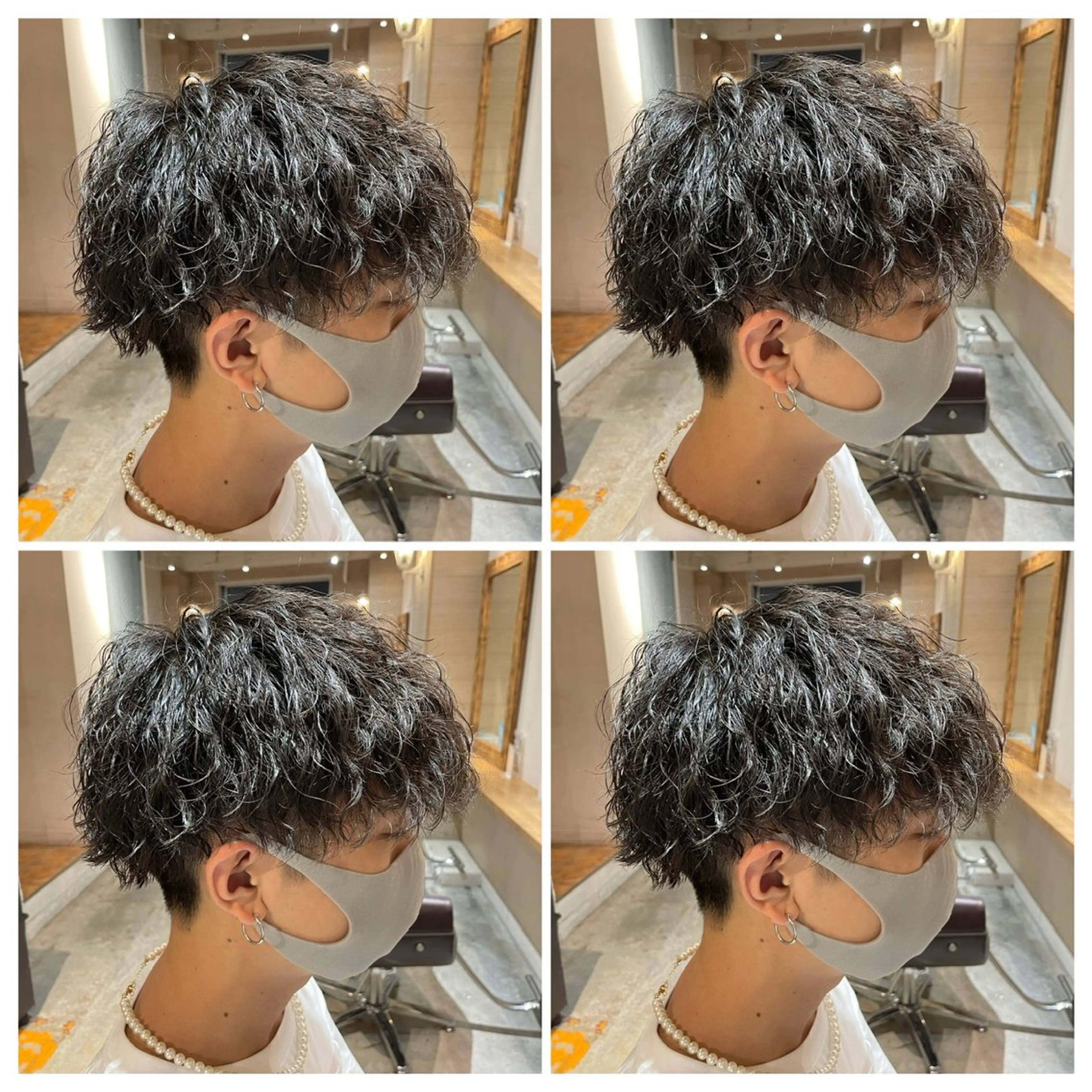 パーマ メンズ カット パーマ トリートメント 💎髪質改善／艶髪 荻原💎のヘアスタイル