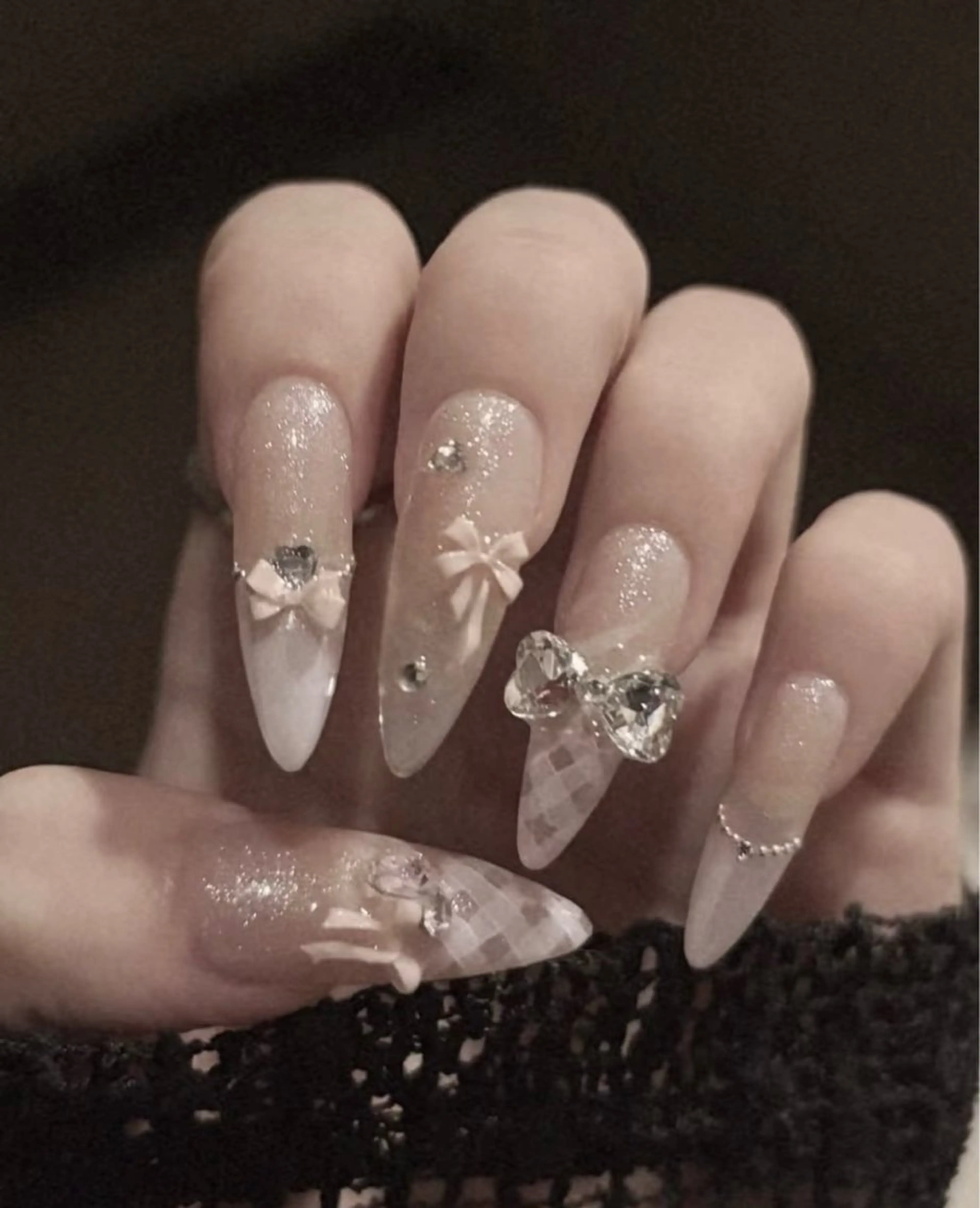 ネイル アートネイル オーロラネイル チークネイル 長さ出し フットネイル ハンドネイル Blossom nail【ブラソンネイル】所属・Blossom nail_Yuniのネイルデザイン