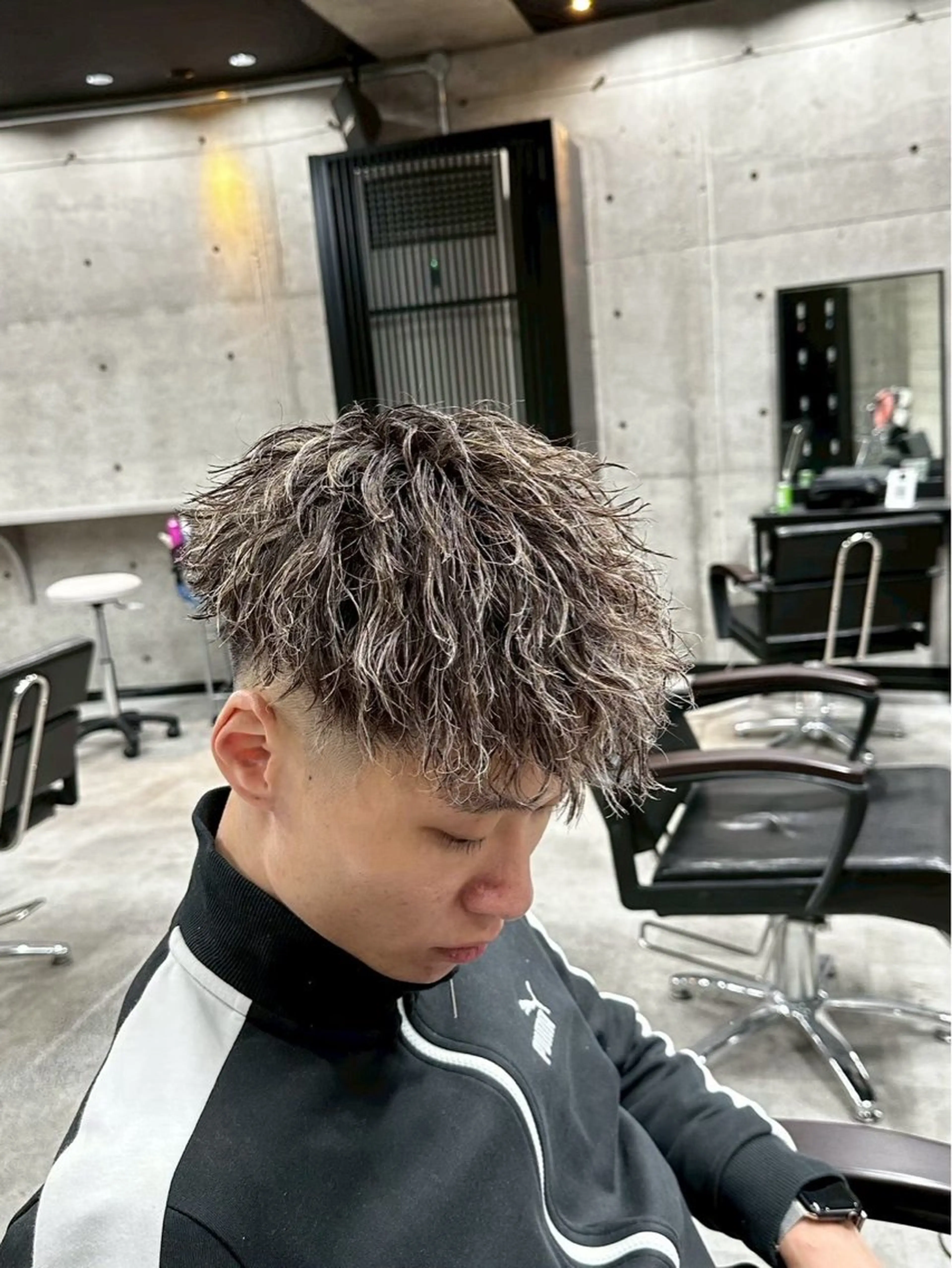 ショート メンズ メンズメッシュ カット ヘアカラー パーマ era本店所属・笹尾 陸/era本店 メンズ短髪系美容師のヘアスタイル