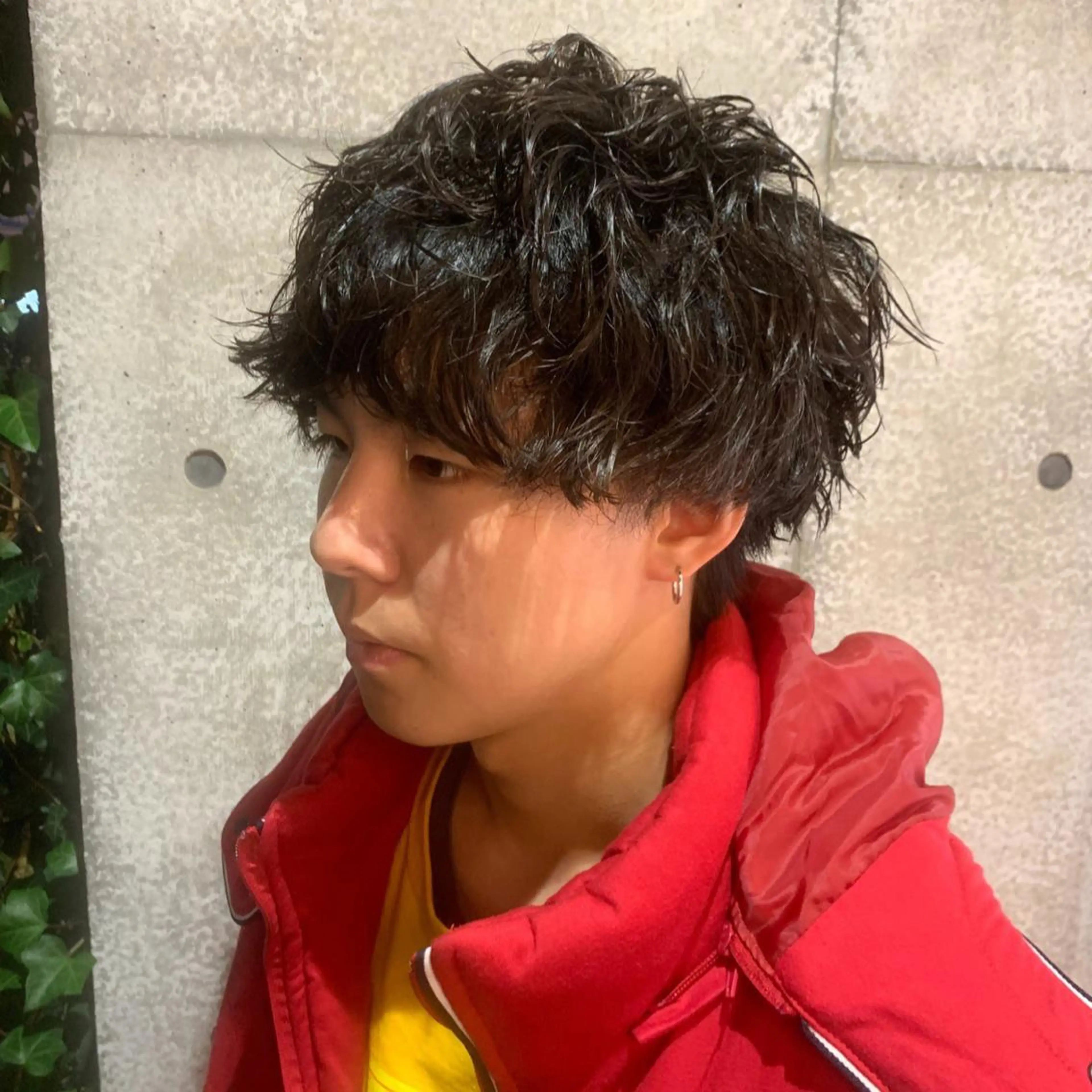 ショート パーマ メンズ カット パーマ メンズパーマフェード シモジタカヒロのヘアスタイル