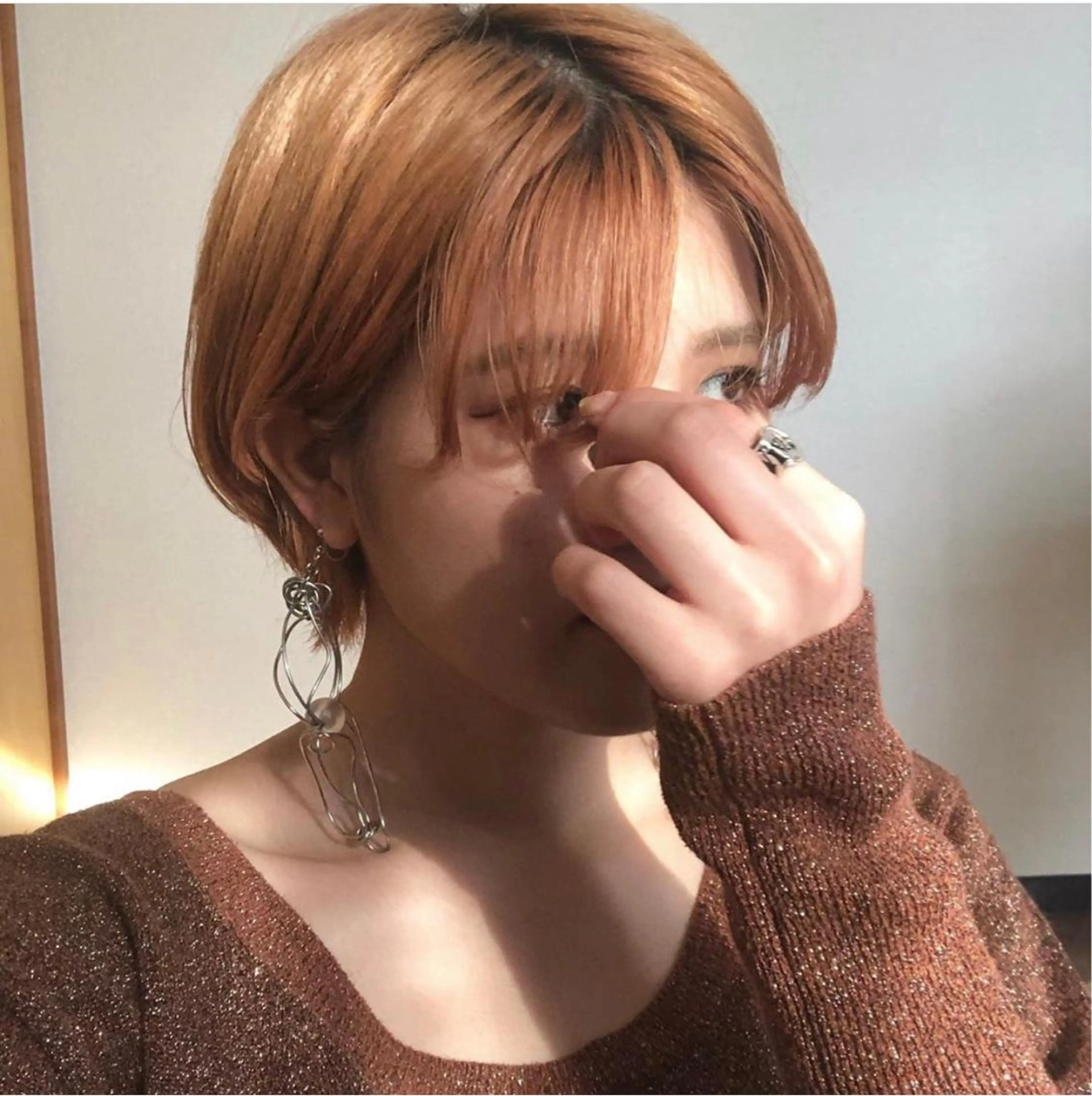ショート カラー オレンジ kyo kaの眉毛・アイブロウイメージ